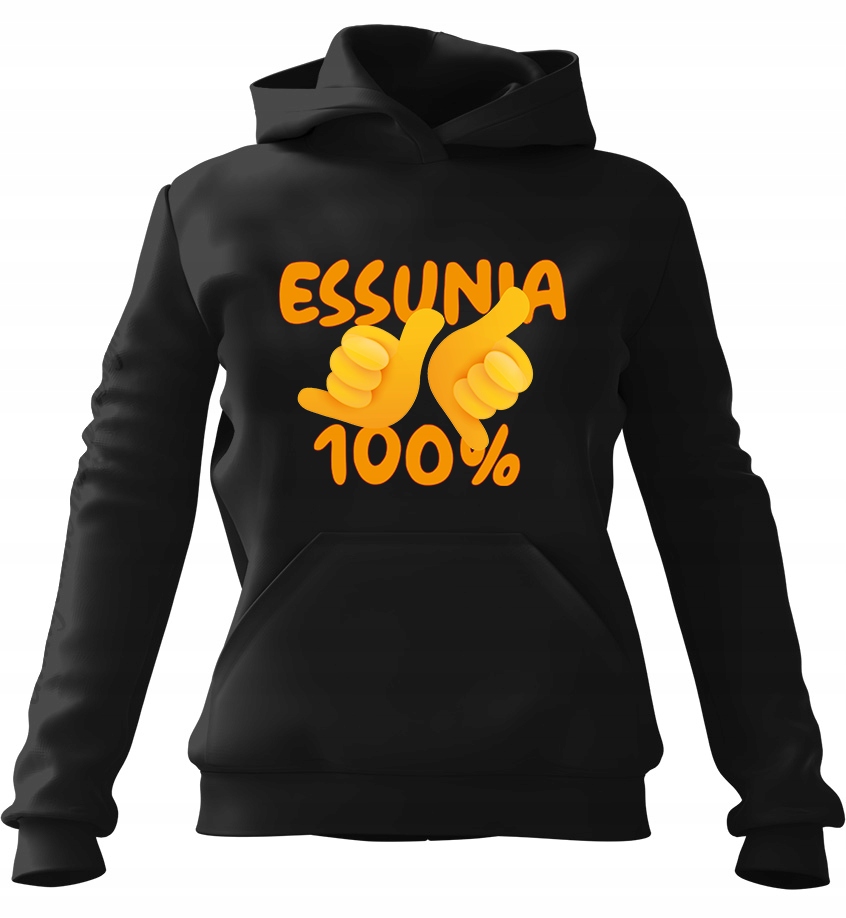 pánská mikina s kapucí Essa 100% černá 3XL pro muže a muže