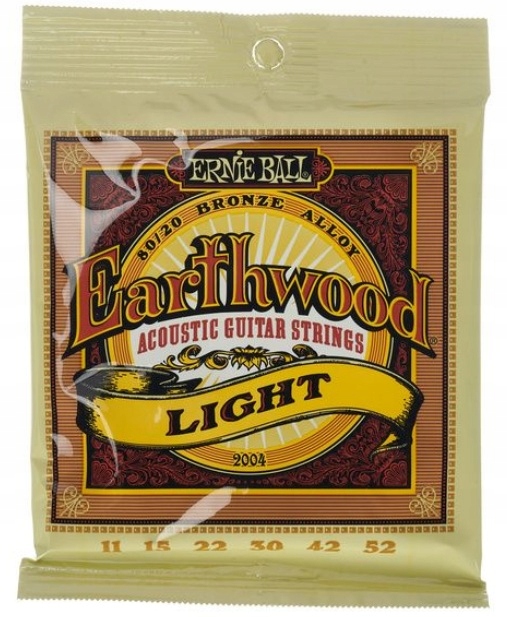Struny do gitary akustycznej Ernie Ball 2004 Earthwood Bronze
