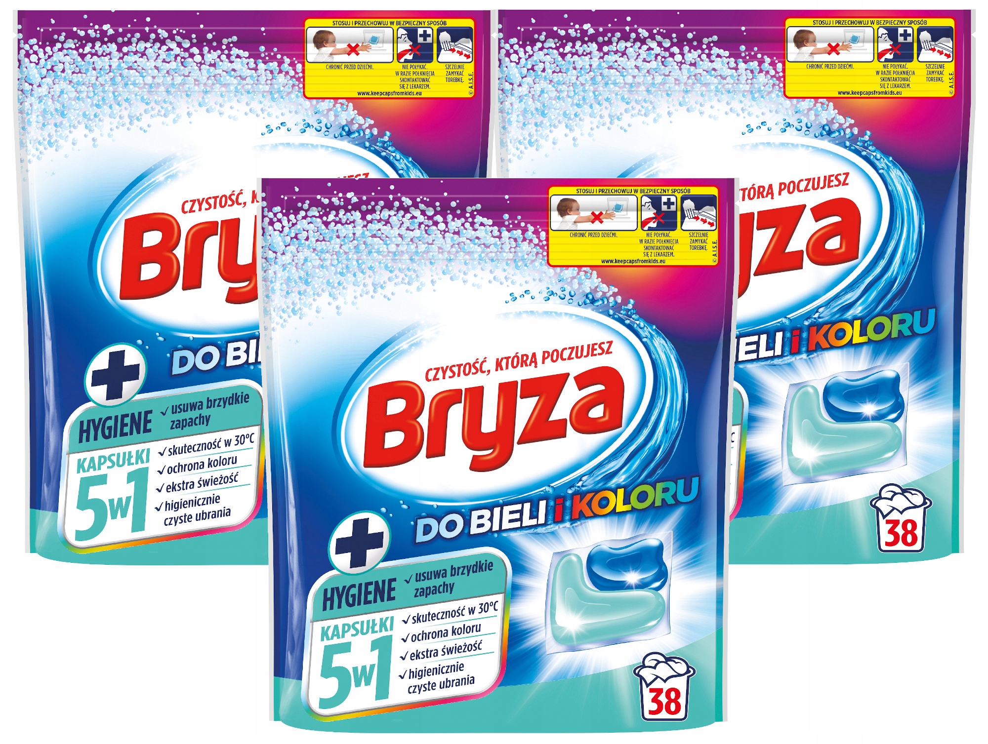 

Bryza 5w1 Hygiene kapsułki do prania Kolor 114 pr
