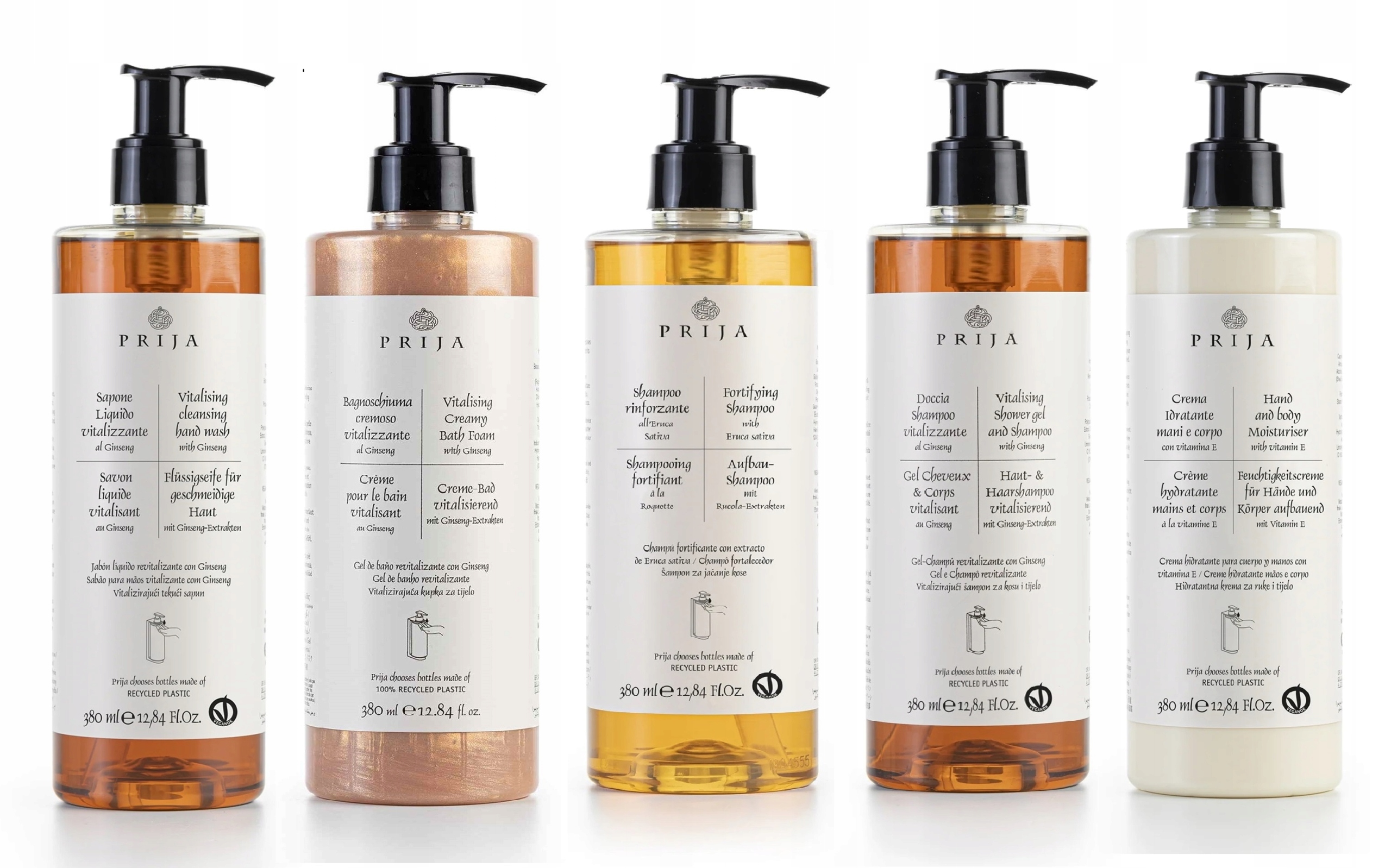 Prija Zestaw 5 Kosmetyków 380ml do Spa i Luksus, Pielęgnacja