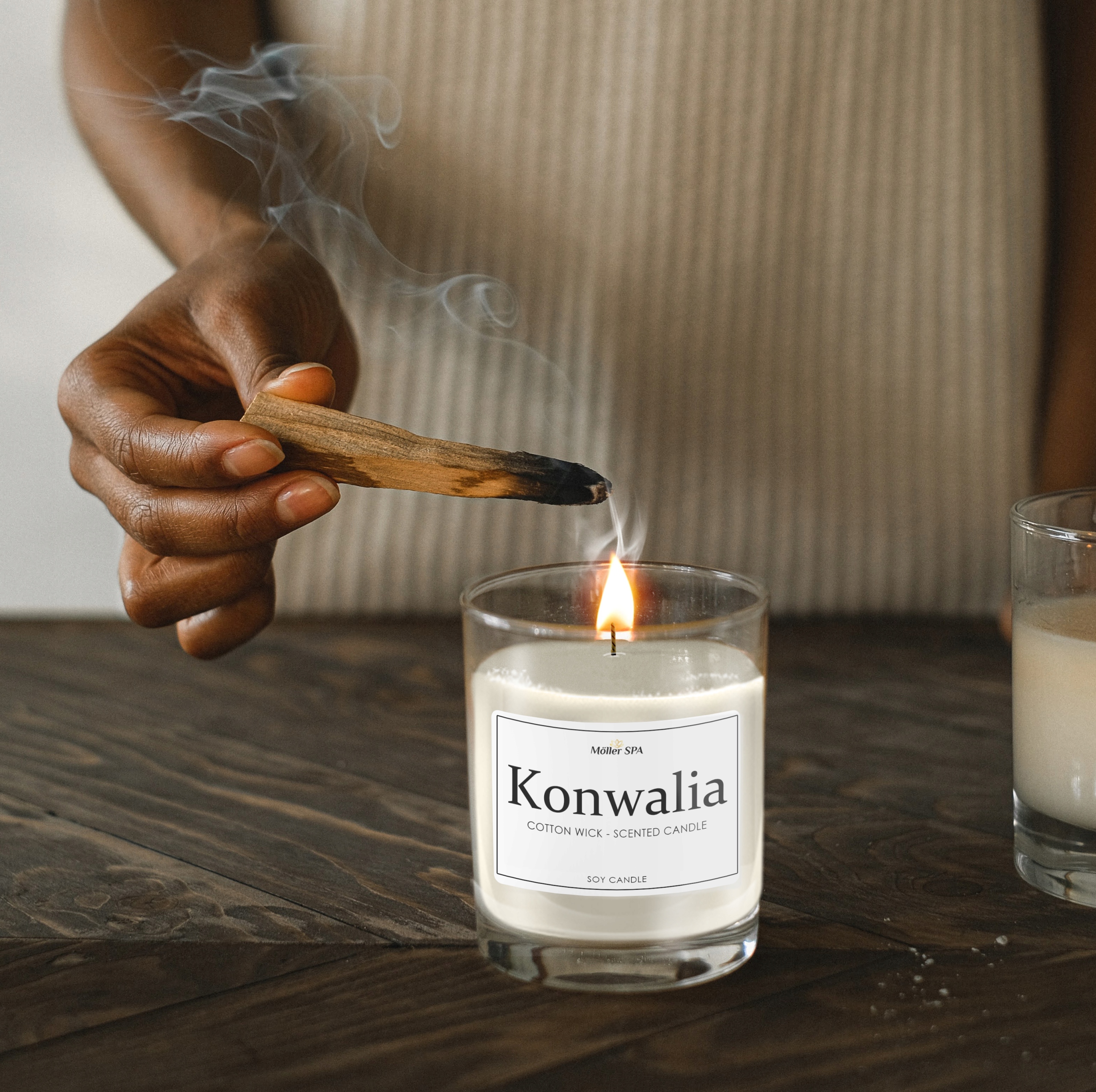 Möller SPA KONWALIA - SOJOWA NATURALNA ŚWIECZKA ŚWIECA ZAPACHOWA Marka Skandynawski Dom