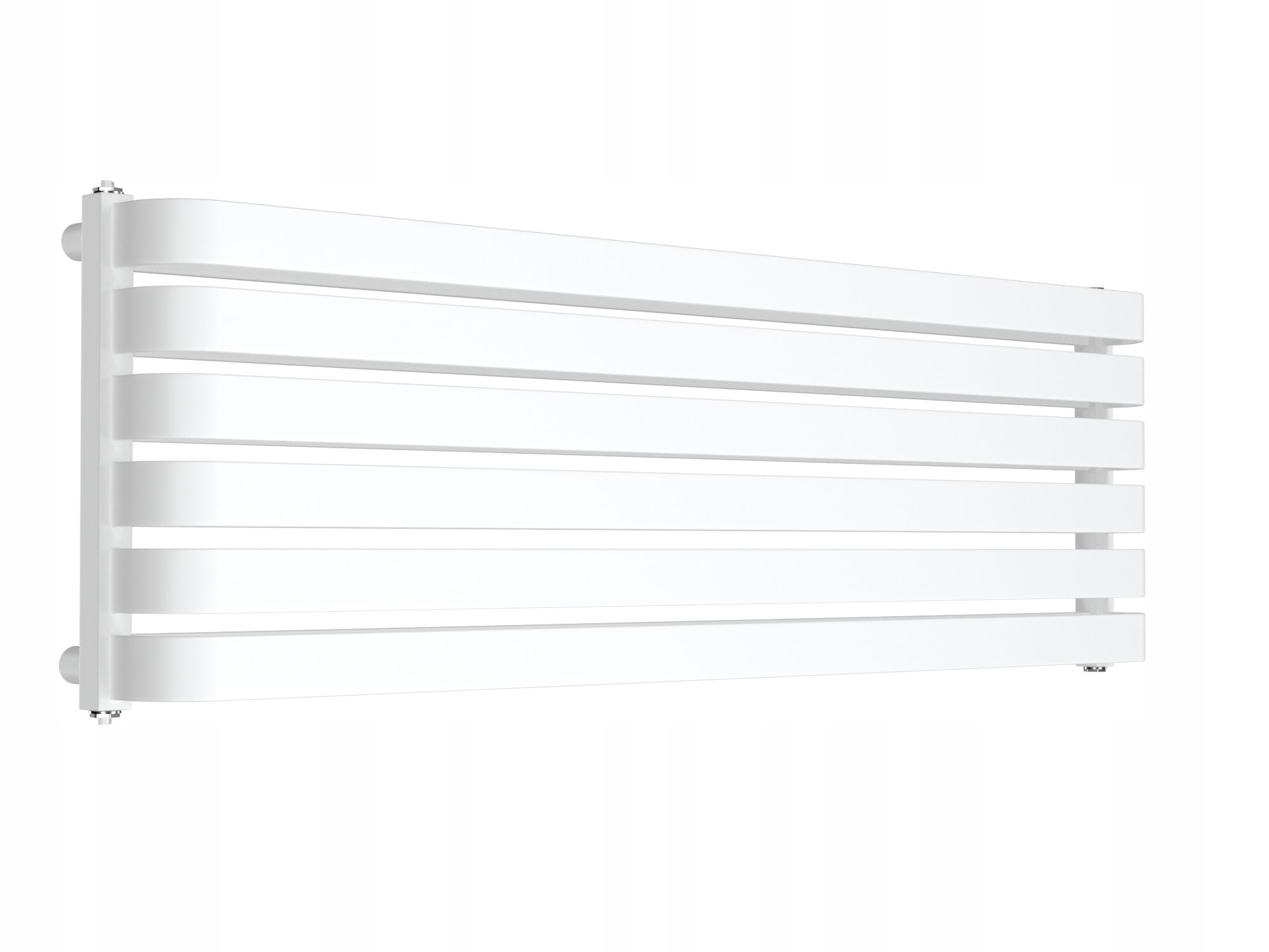 Dekoratívny horizontálny radiátor Male 100x395 Biely mat