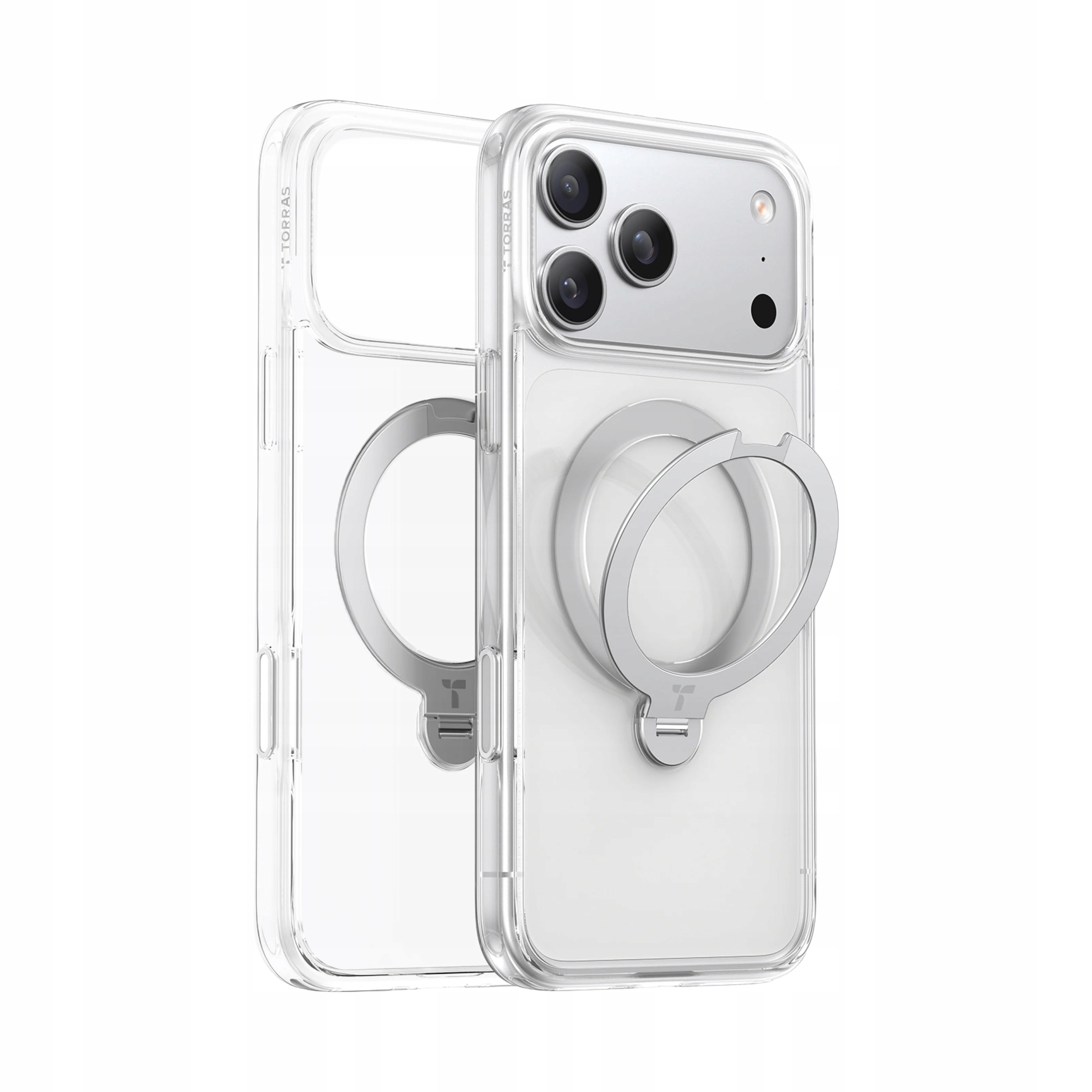 Etui iPhone 17 Pro Max Case Torras Ostand Q3 Spin MagSafe, Clear