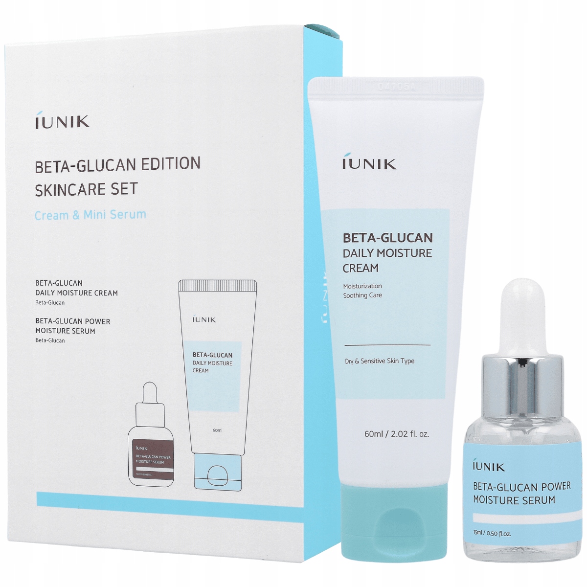 Iunik Set Beta Glucan Edition (krém 60 ml sérum 15 ml) sada