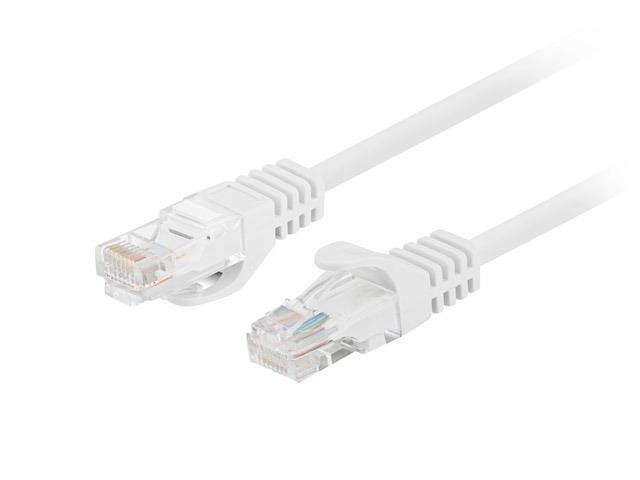 Patchcord Lanberg Utp kat.5e 1m biały 10-Pack