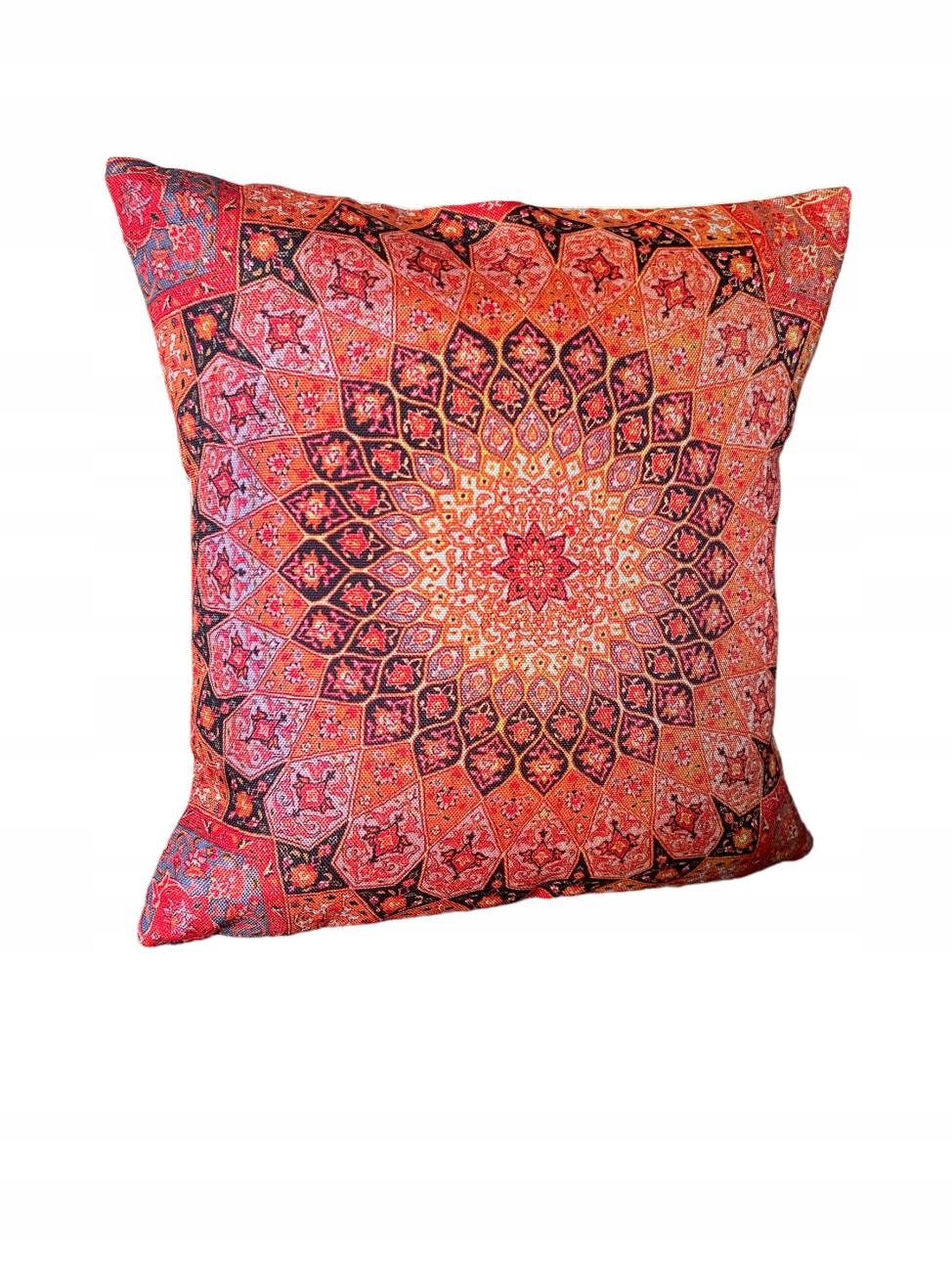 DEKORACYJNA POSZEWKA NA PODUSZKĘ Z JUTY INDYJSKA