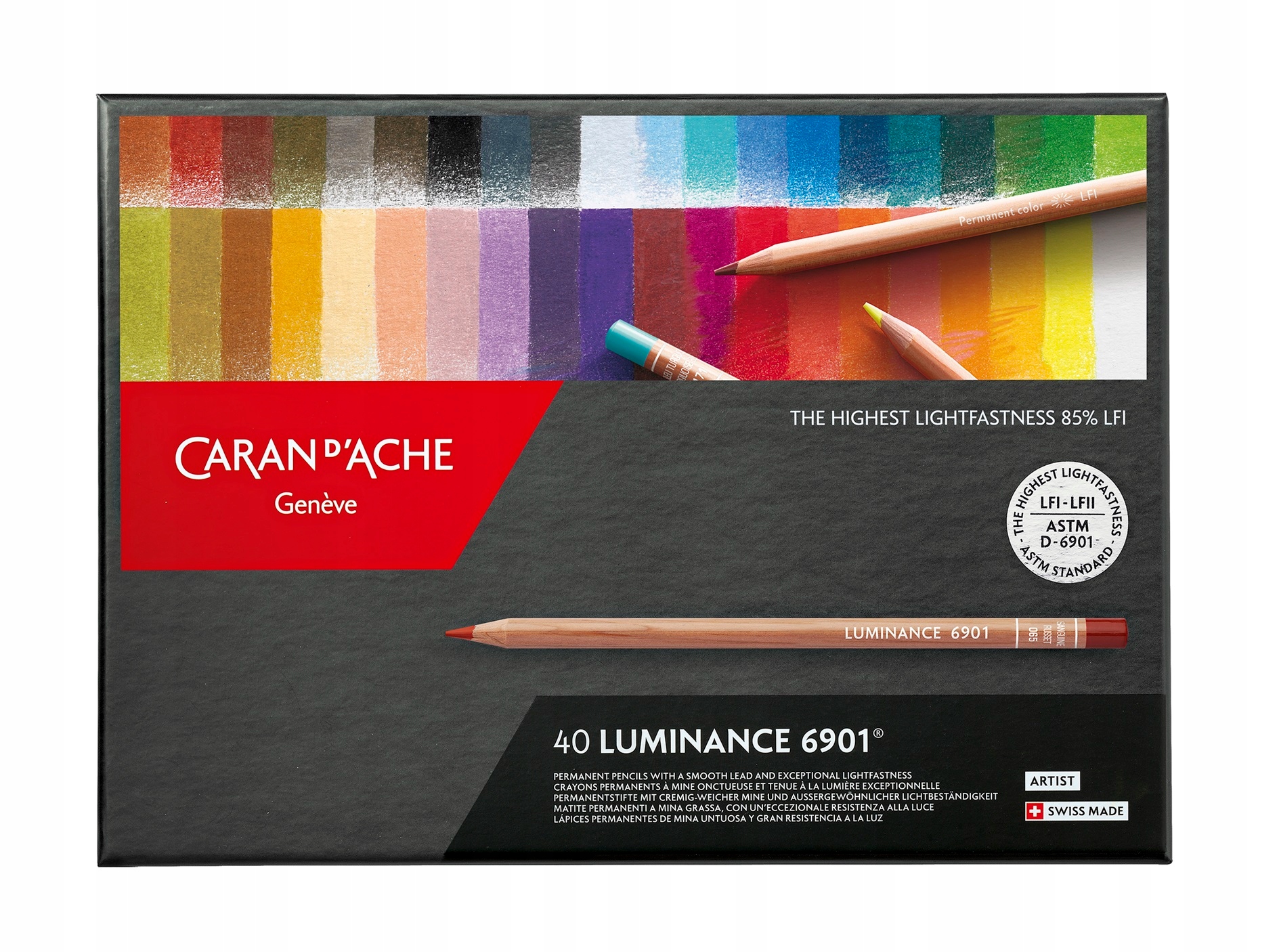 Pastelky Caran d'Ache Luminance 6901 40 barev