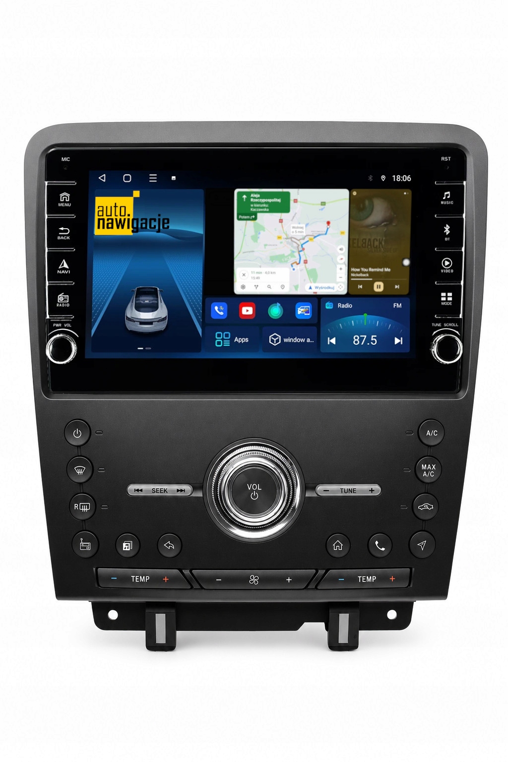 Radio Nawigacja Gps Ford Mustang 2010-2014 Android Carplay Bluetooth