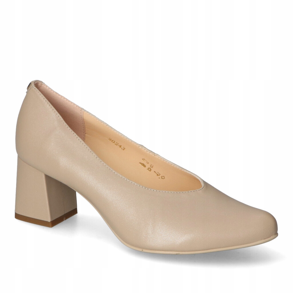 Boty Emi Romani Béžové Lico Kožené 41