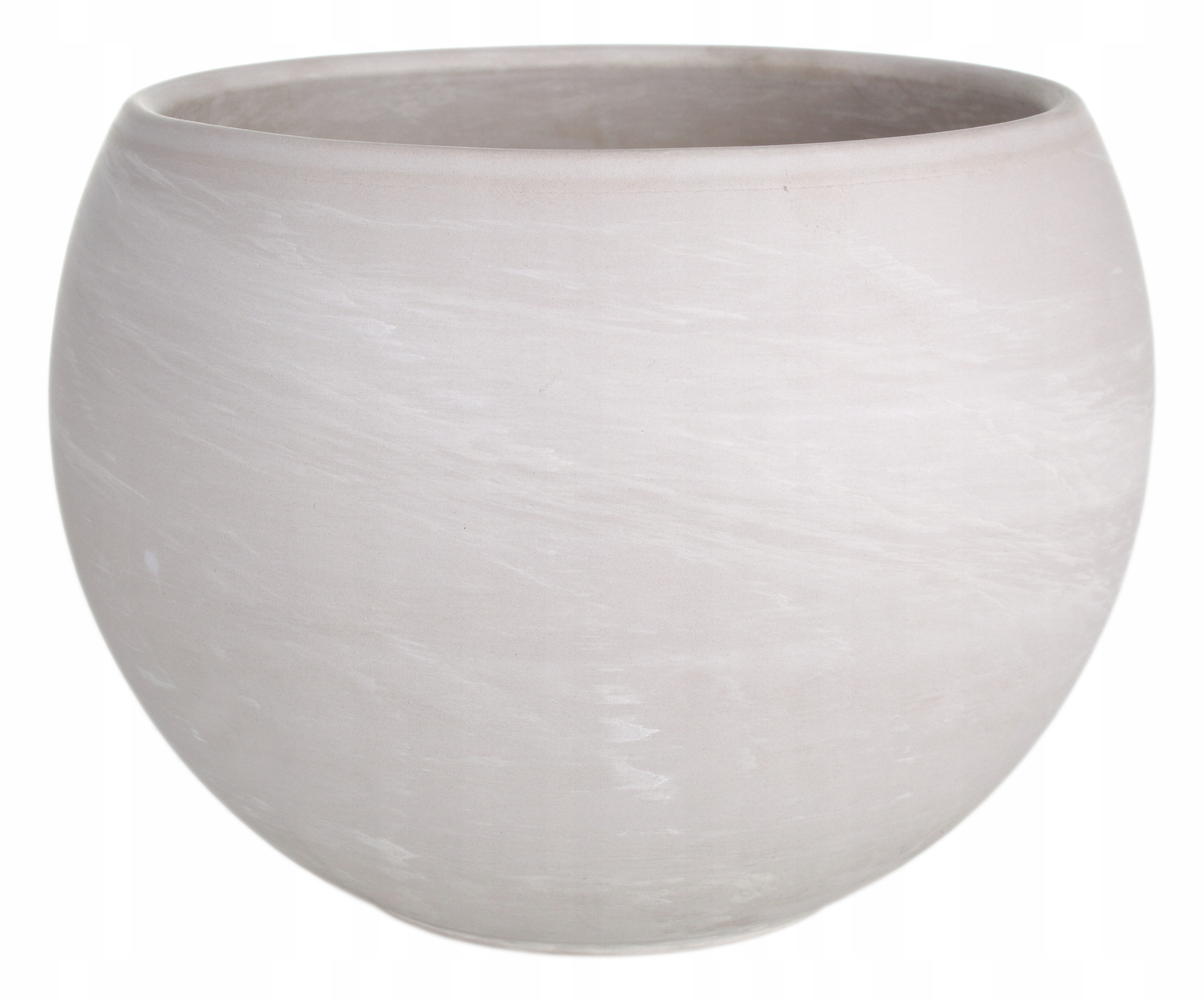 Donica Okrągła Mrozoodporna Kula Luna Terakota Granit H:25 x 33 cm