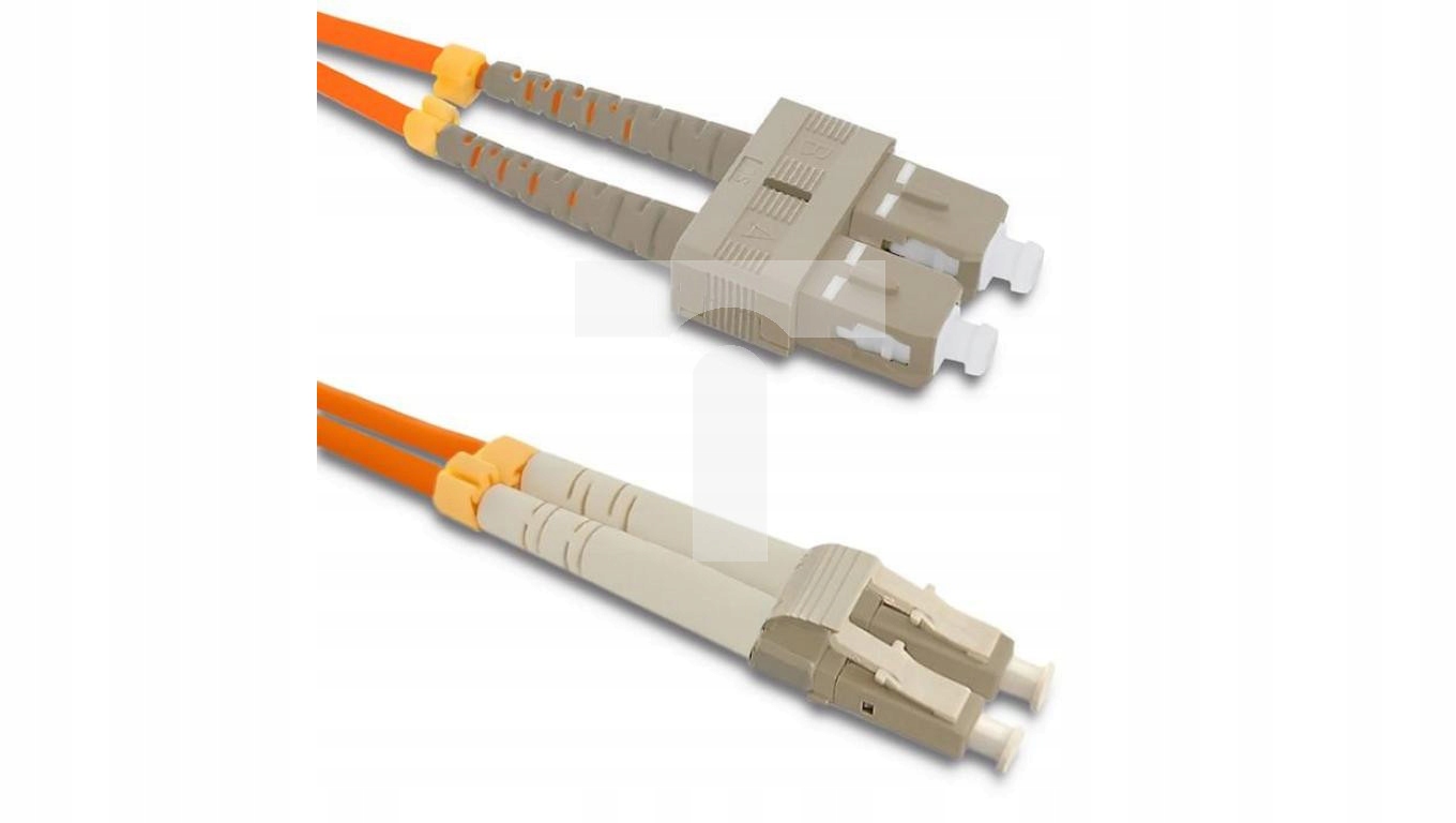 Qoltec Patchcord światłowodowy SC/UPC - LC/UPC Multimode 50/125 OM2 Duple