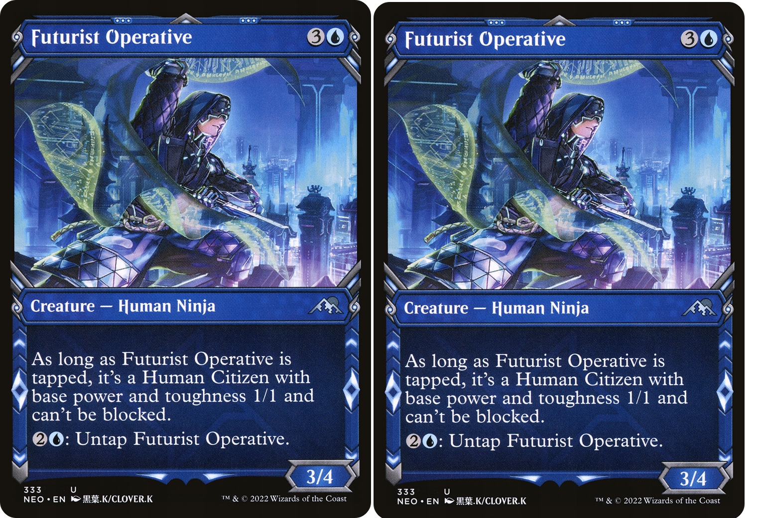 Mtg Futurist Operative x2, Showcase (neo) Nm