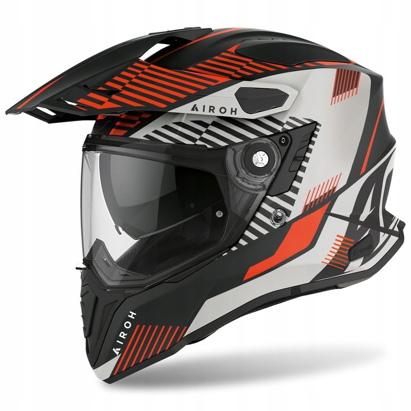 Kask Enduro z szybą,dual AIROH COMMANDER BOOST ORANGE KTM XL