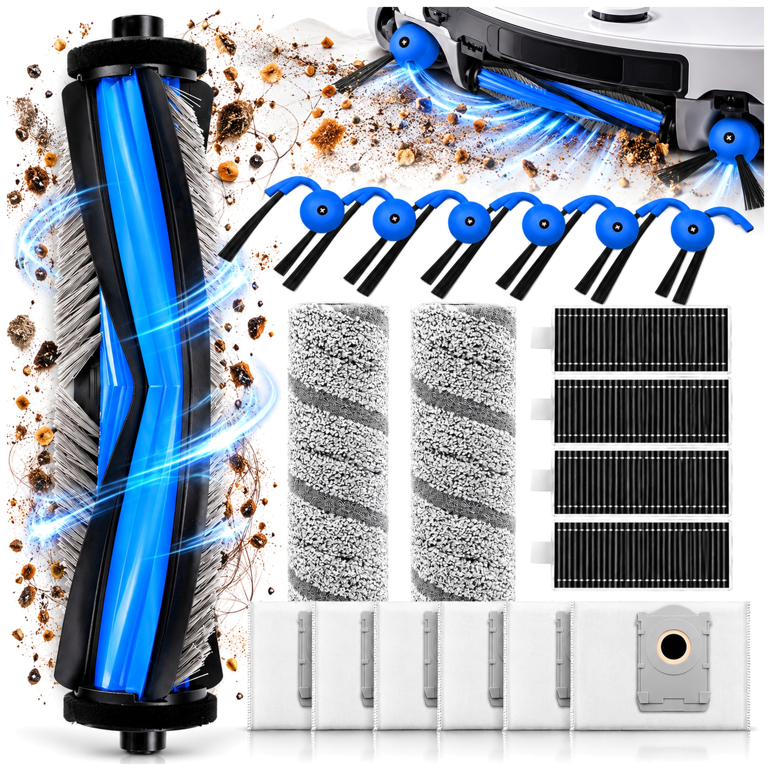 Příslušenství pro robotický vysavač Ecovacs X9, sada 19 náhradních dílů