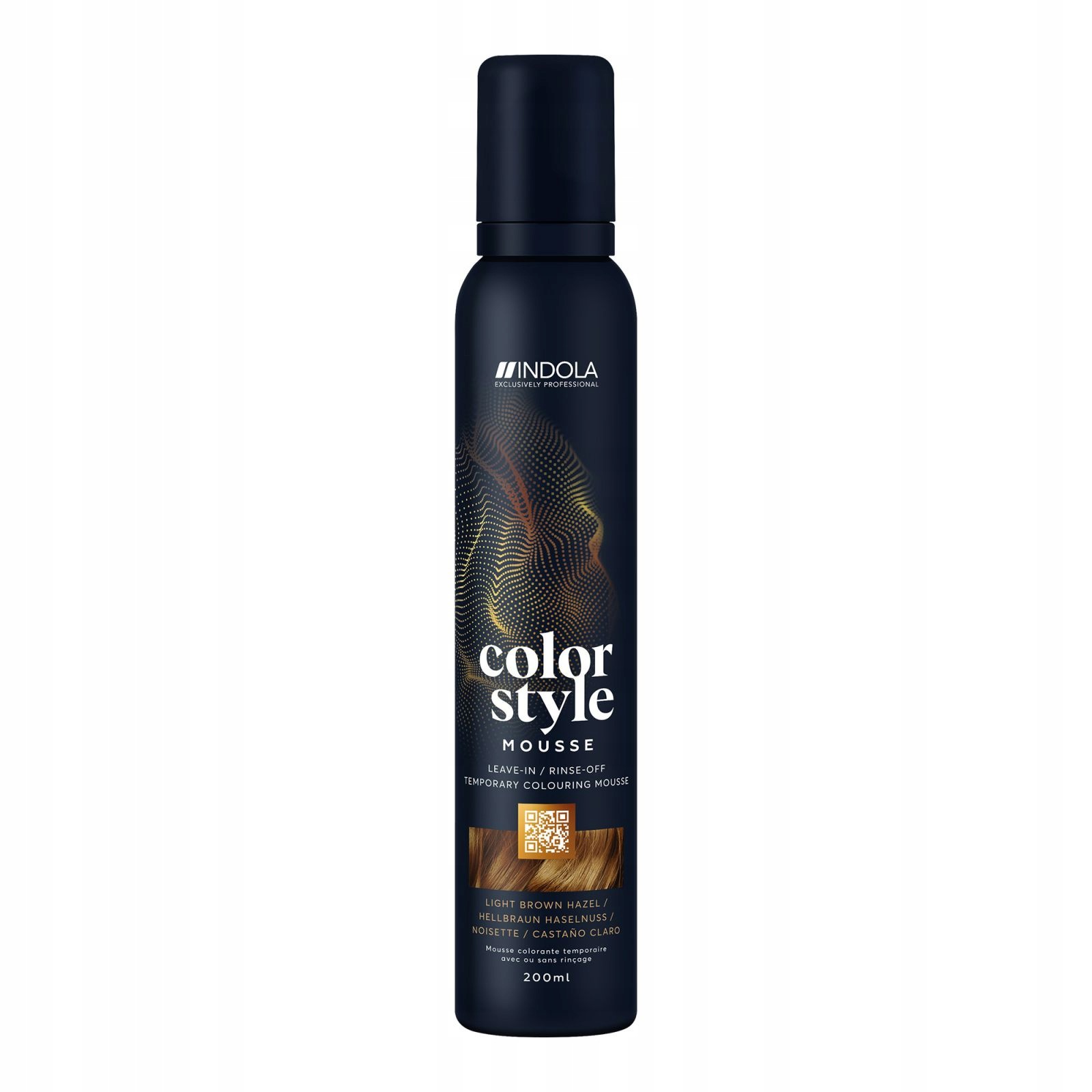 Indola Color Styl Mousse 200 ML Světlé Hnědá Lísková