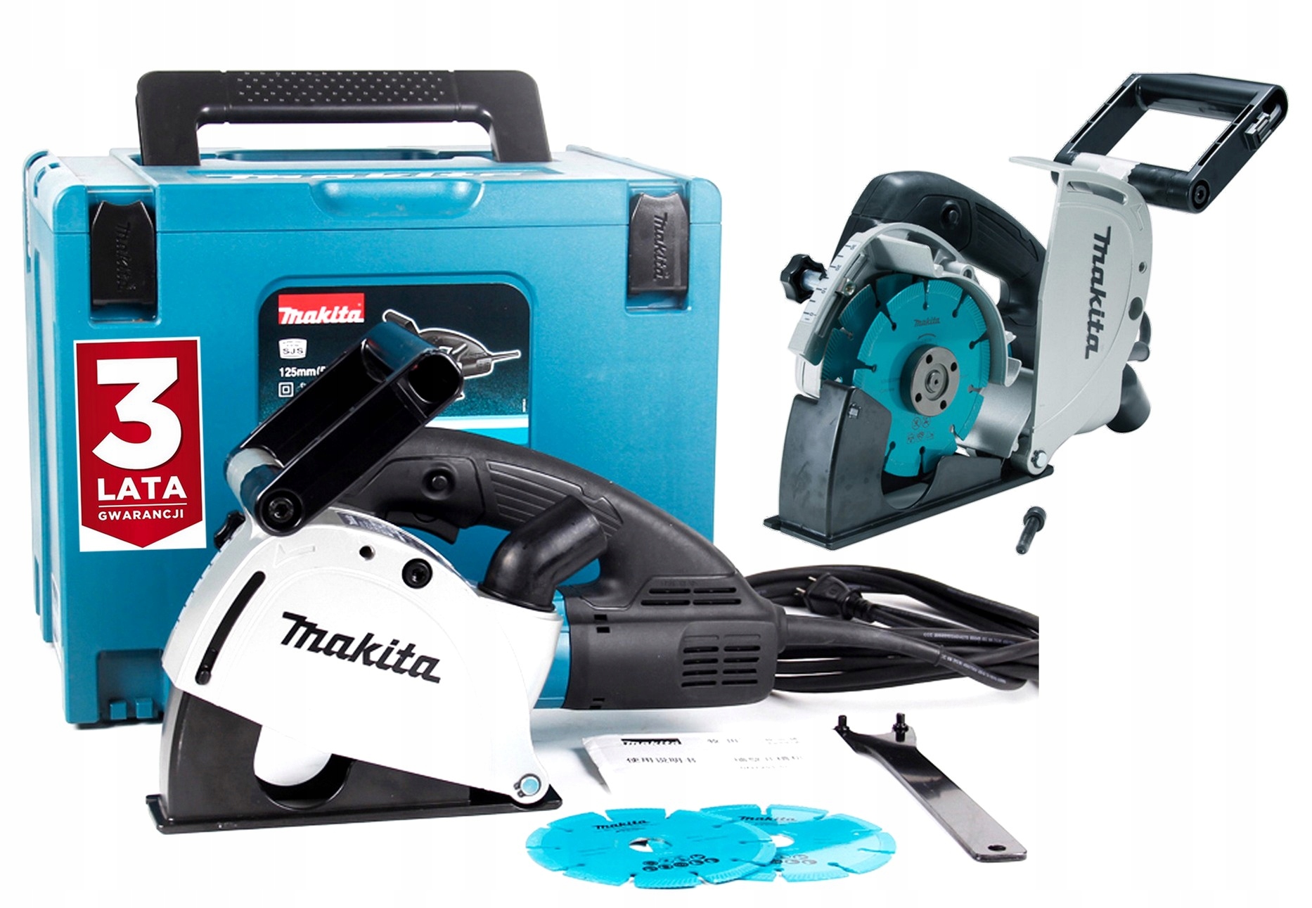 Makita SG1251J Bruzdownica Do Muru 125MM Walizka Makpac 4