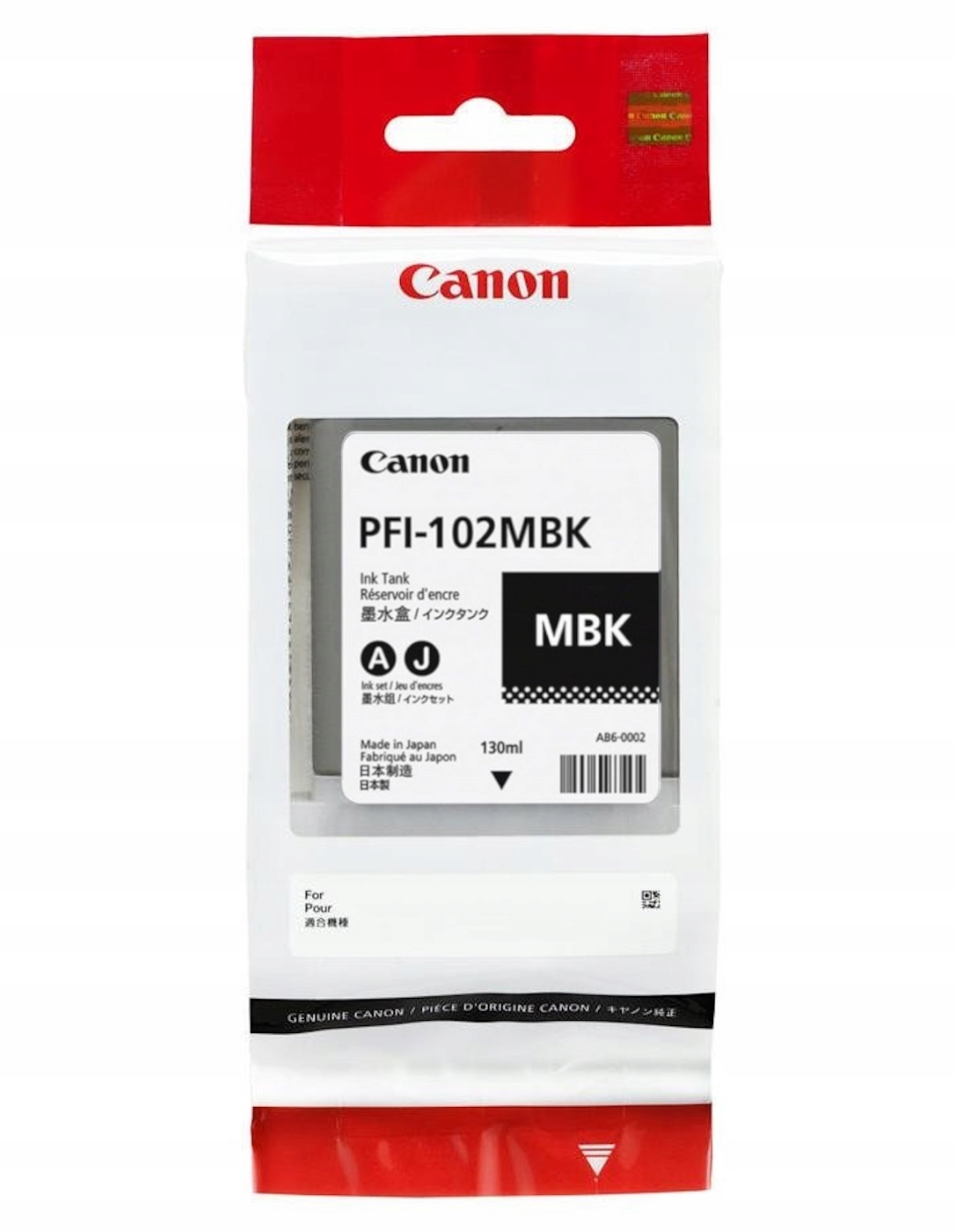 Tusz Canon PFI-102MBK CF0894B001A Czarny Black iPF500 iPF600 iPF700