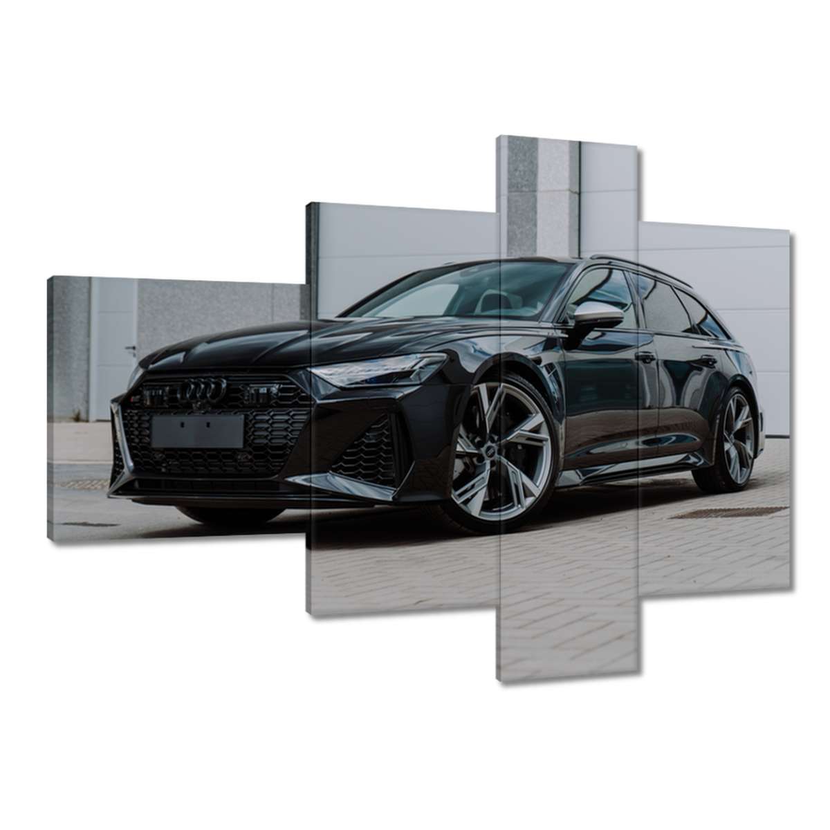 Obrazy 100x70 Černé Audi Rs