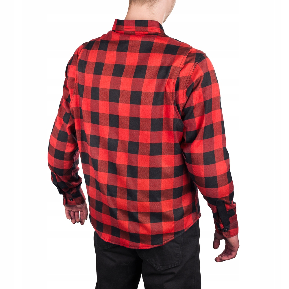 WOLF MĘSKA KOSZULA MOTOCYKLOWA Z KEVLAREM LS01 KOMPLET PROTEKTORÓW RED 3XL Rodzaj Męskie