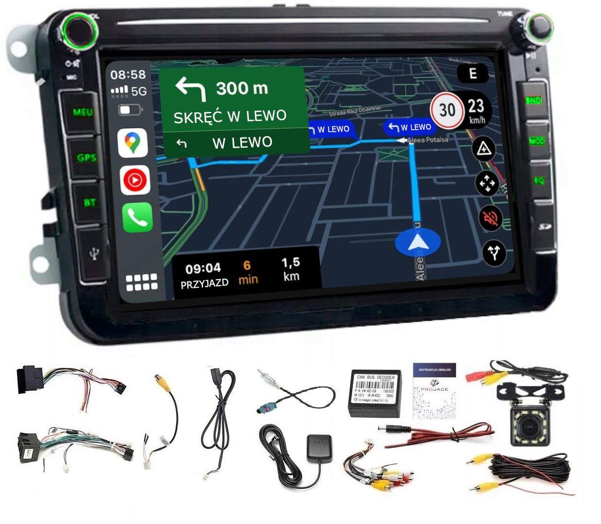 Autorádio Škoda Yeti 2007-2013 Usb Carplay Wifi Android 2 Gb 64 Gb