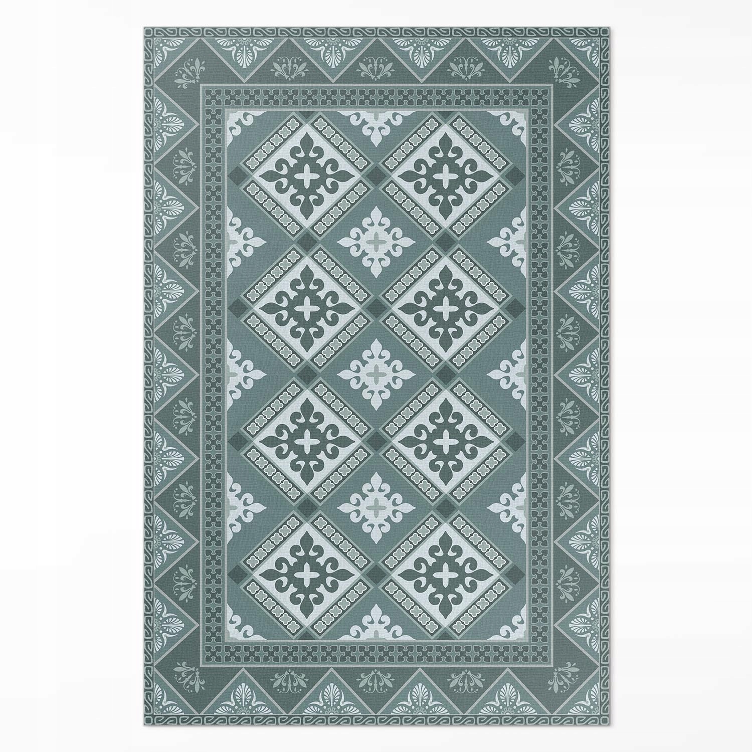 Koberec Vinyl do ložnice Geometrie a dekorativní ornament mozaika 140 x 210 cm