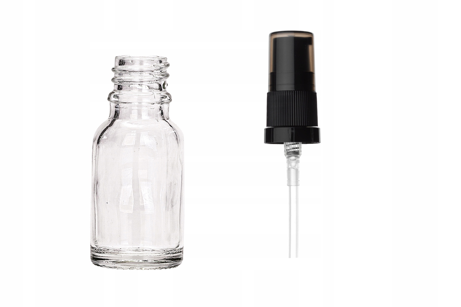 

Butelka szklana bezbarwna 15 ml z pompką