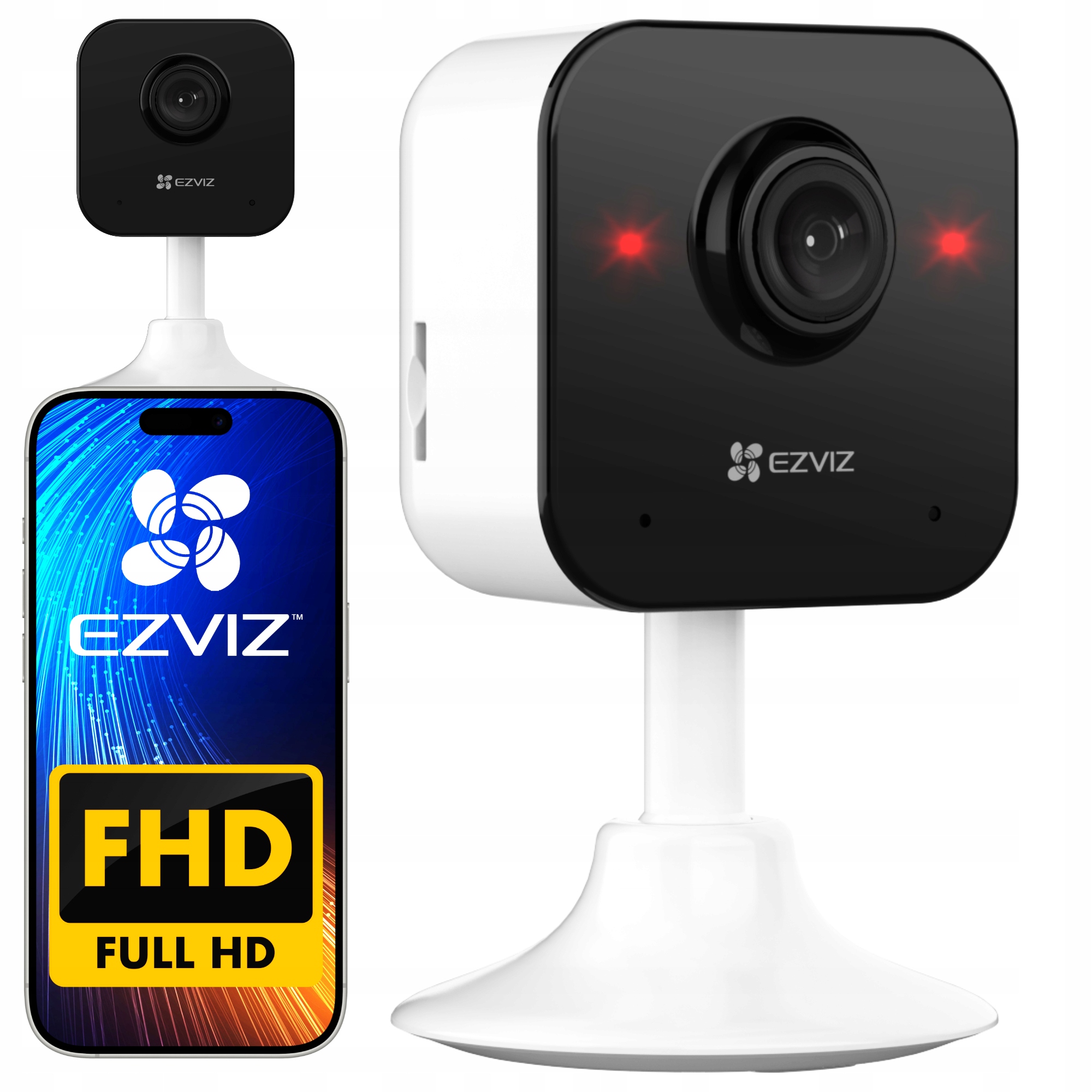 Kamera Ip Wifi FullHD Ir Detekcja Ruchu Audio IR10m Ezviz H1c
