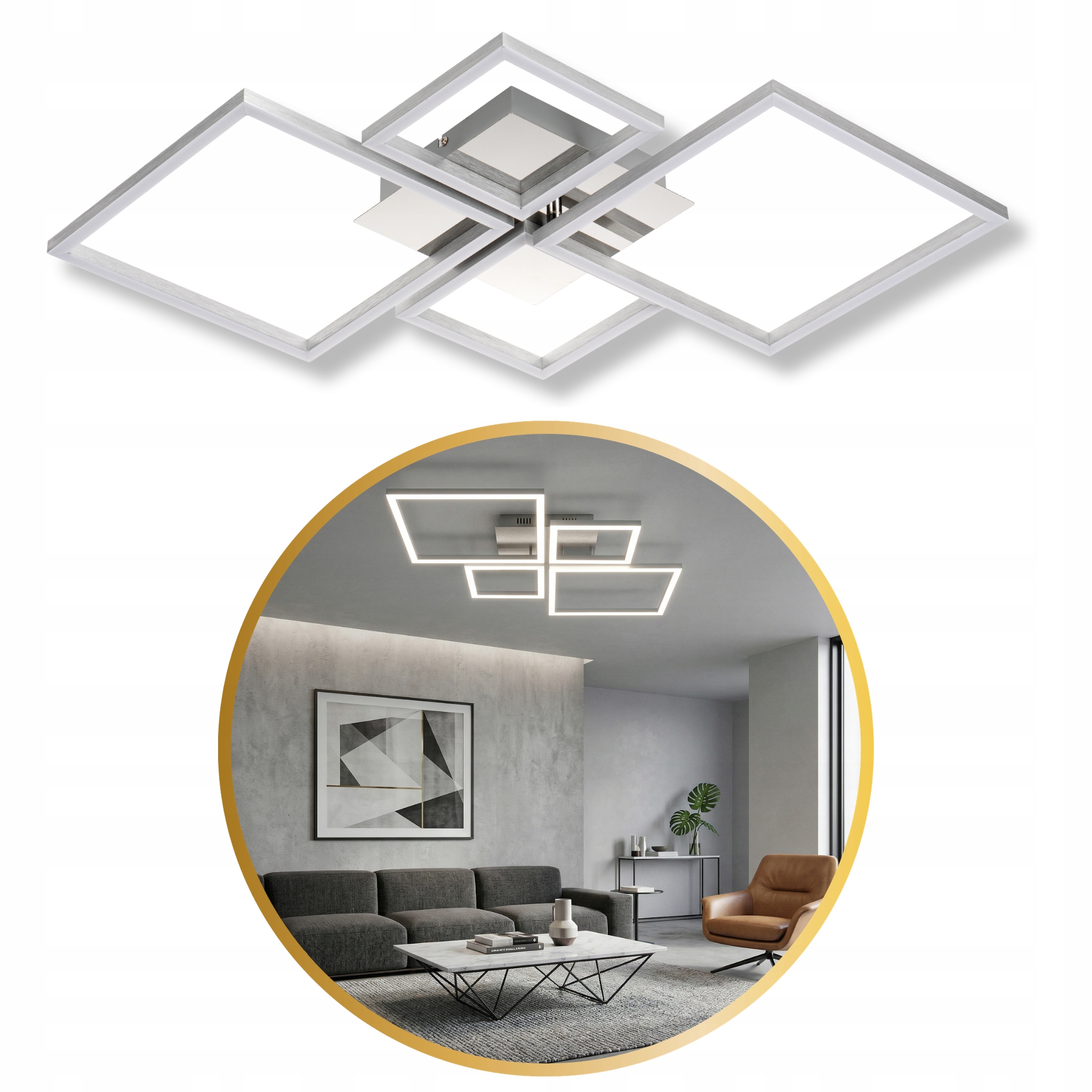 Lampa sufitowa panel Led LL Dijon 4SLEDSTEPDIM plafon Led 3100lm ściemniacz