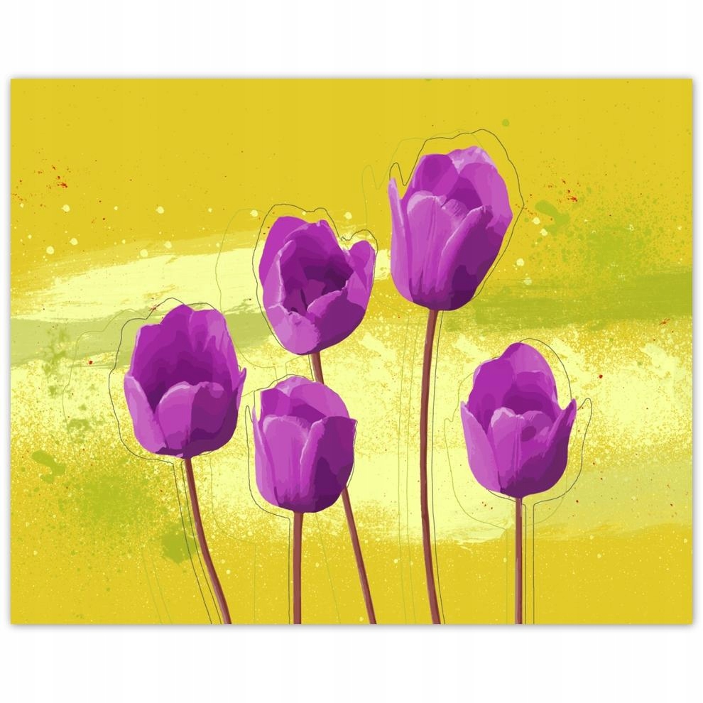 

Plakat 50x40 Maki polne Miodowe tło