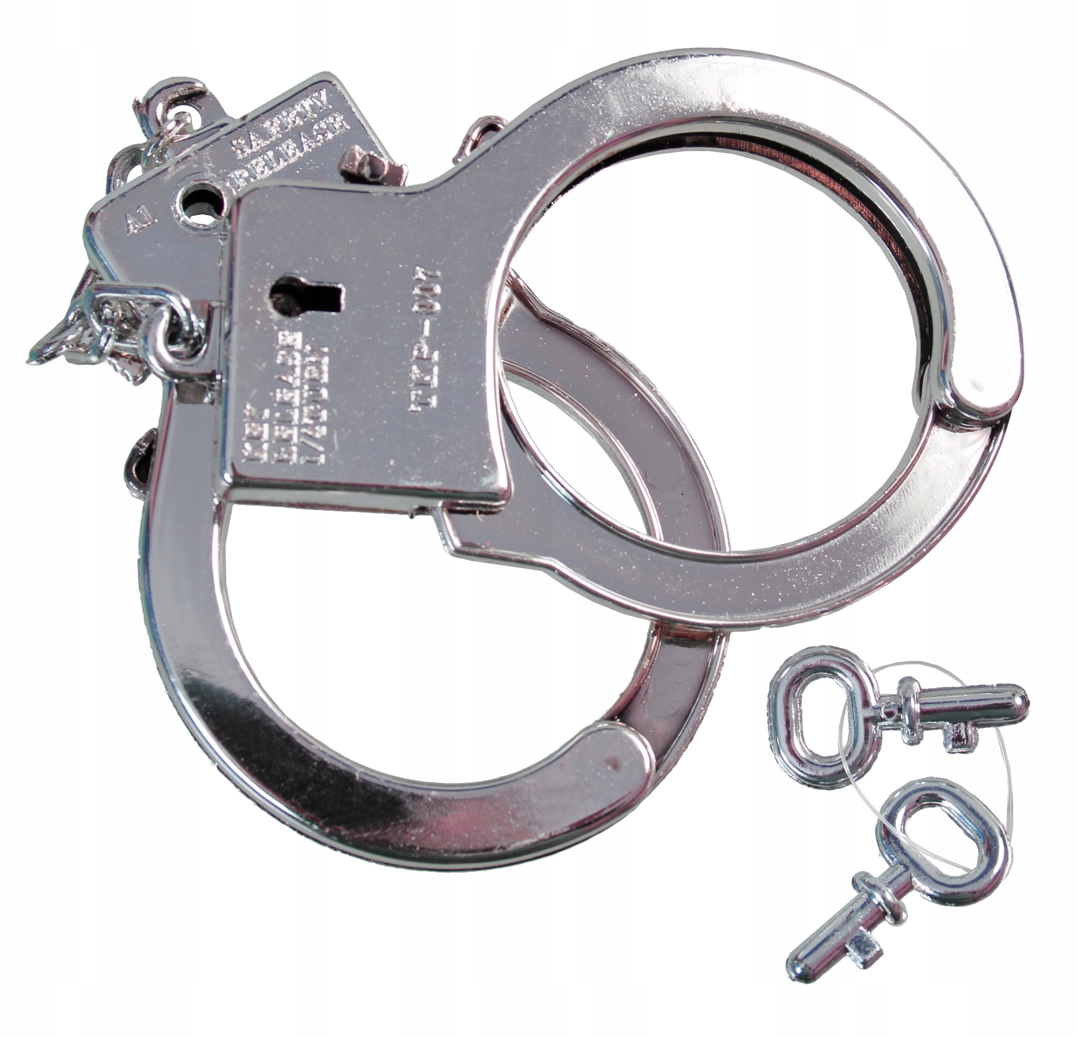 

Kajdanki policjanta metalowe zabawka kluczyki
