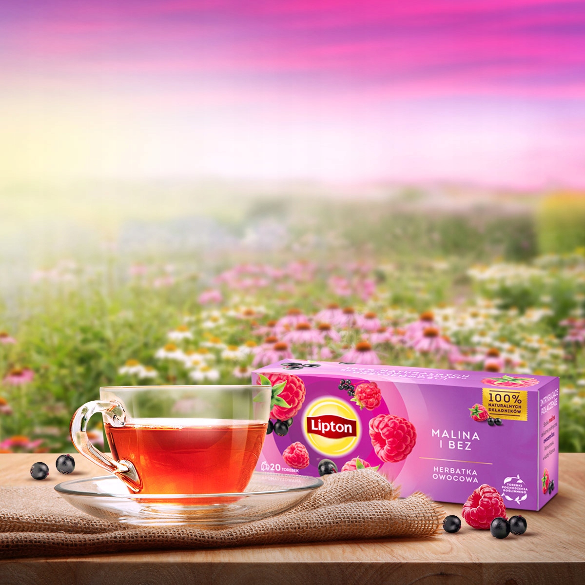 Zestaw herbat herbatek owocowych Lipton wszystkie smaki 5x20 torebek 164g Marka Lipton