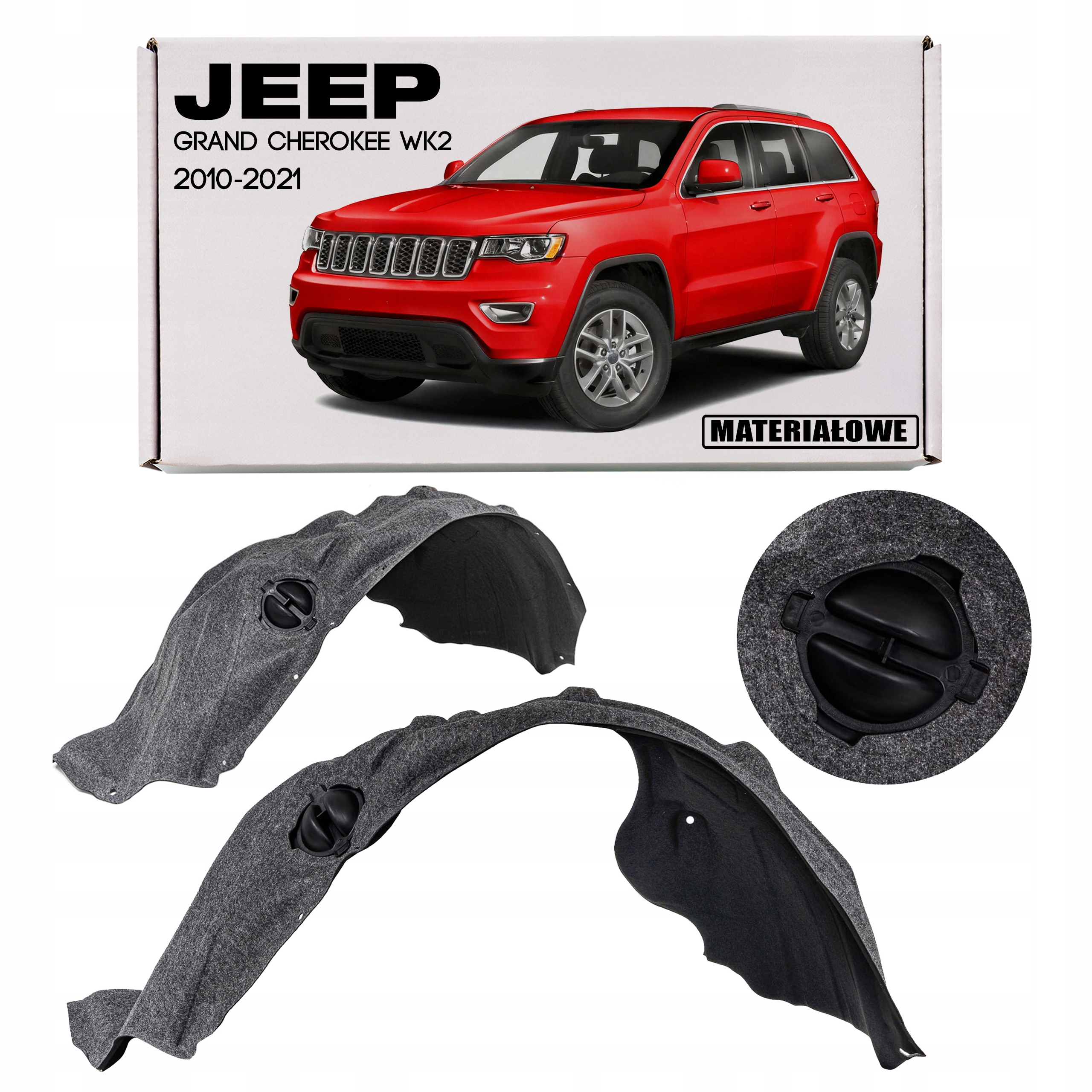 Jeep Grand Cherokee IV WK2 10-21 Látkový Lem Blatníku Levý Přední 55079293AL