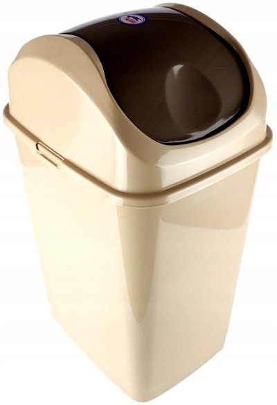 Levně Výklopný kontejner Slim 35 L- béžový 355x285x577 mm Katex