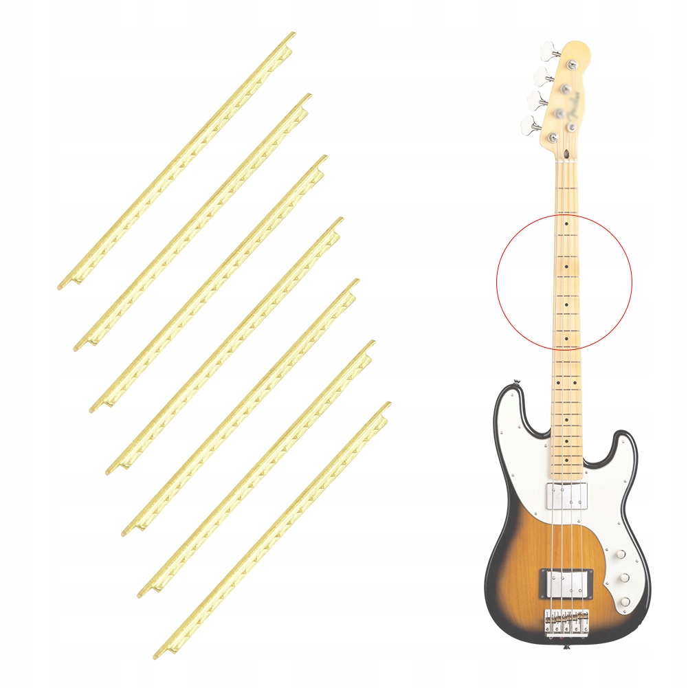 19 SZT. DRUT PROGOWY 2.2MM DO 39" GITARY KLASYCZNEJ Stan opakowania oryginalne