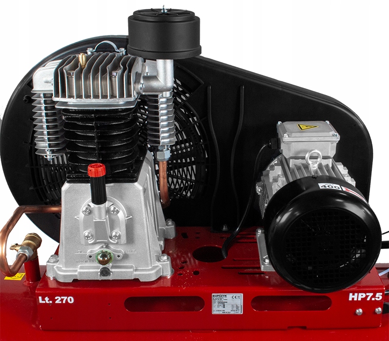 Kompresor olejowy Kupczyk KK 950/270 270l 10bar DOTACJA WULKANIZACJA Moc (kW) 5.5 kW