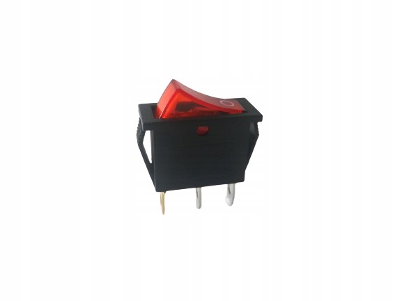 

Przełącznik kołyskowy KCD3 3PIN Podśw. Czerwony