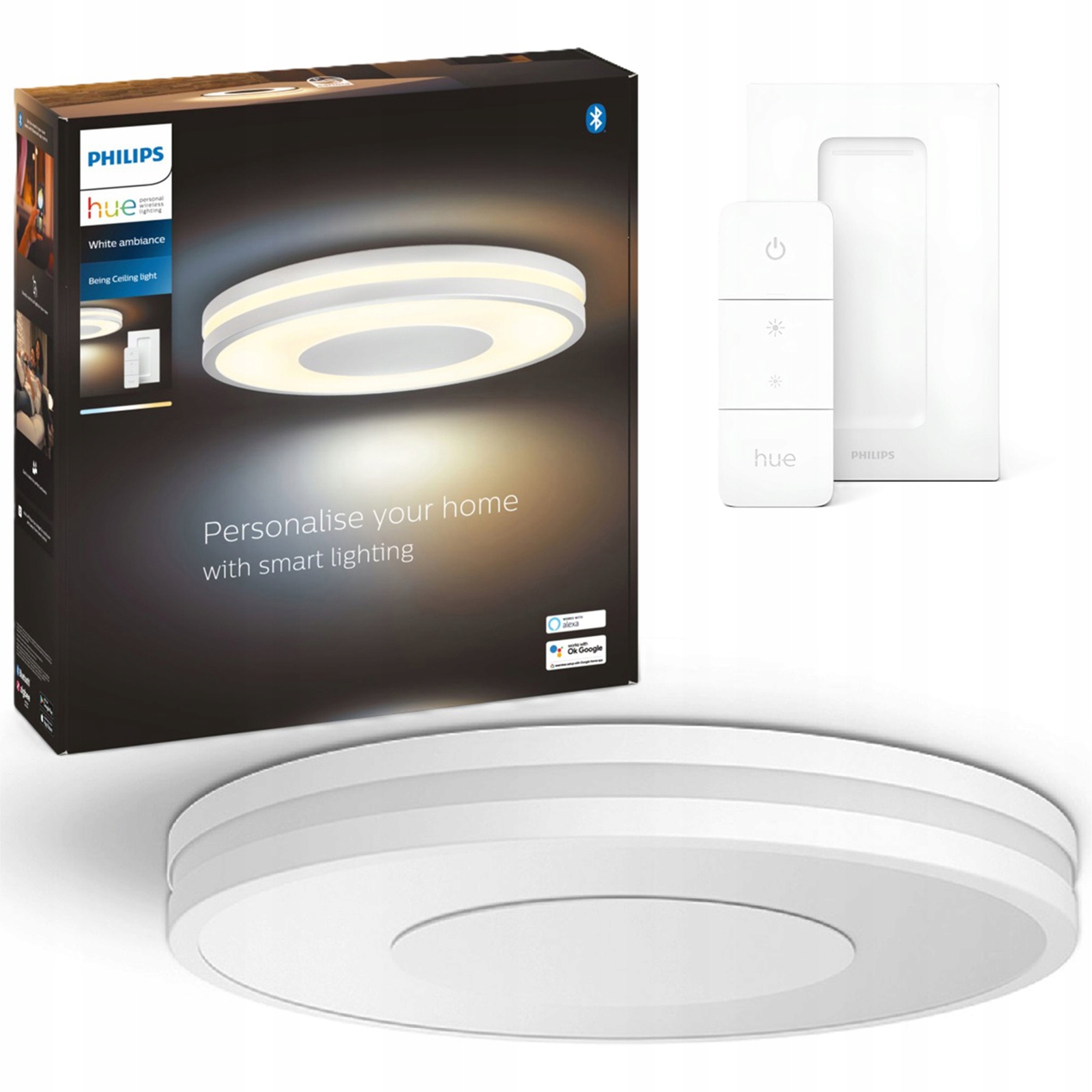 Stropné Svietidlo 22,5 W 34,8 cm biela Philips Hue diaľkový ovládač
