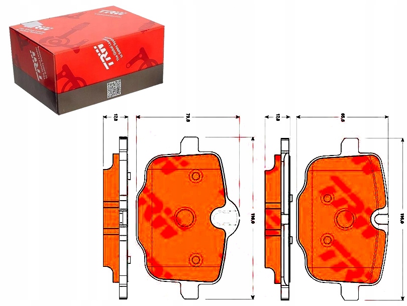 Brzdové Destičky Bmw Zadní 5 6 7 11- Trw