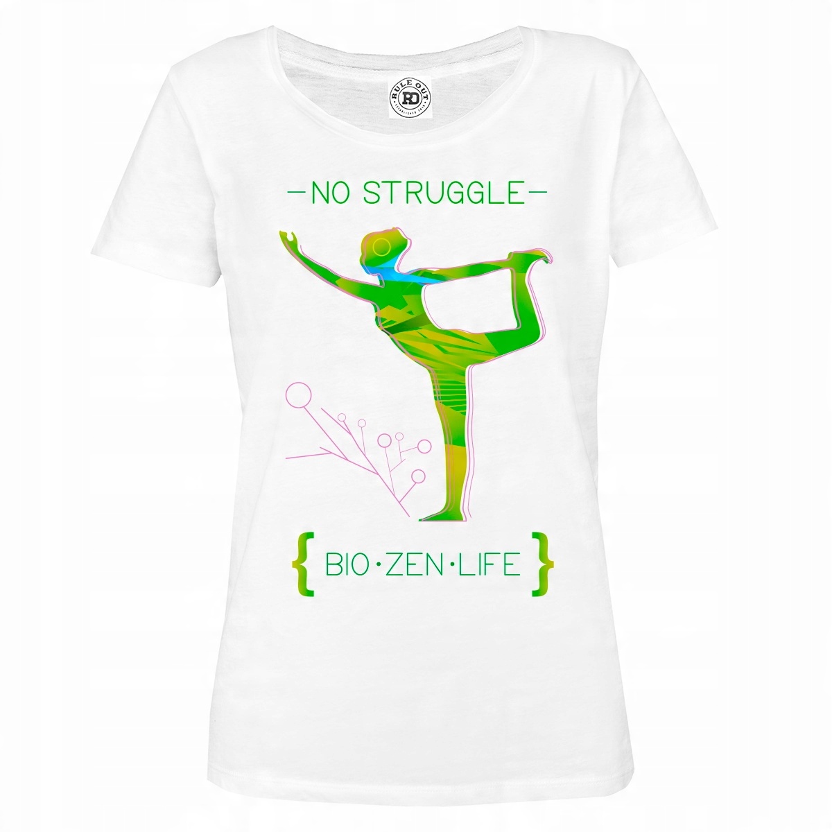 

Damska Koszulka Fitness Yoga Medytacja No Struggle