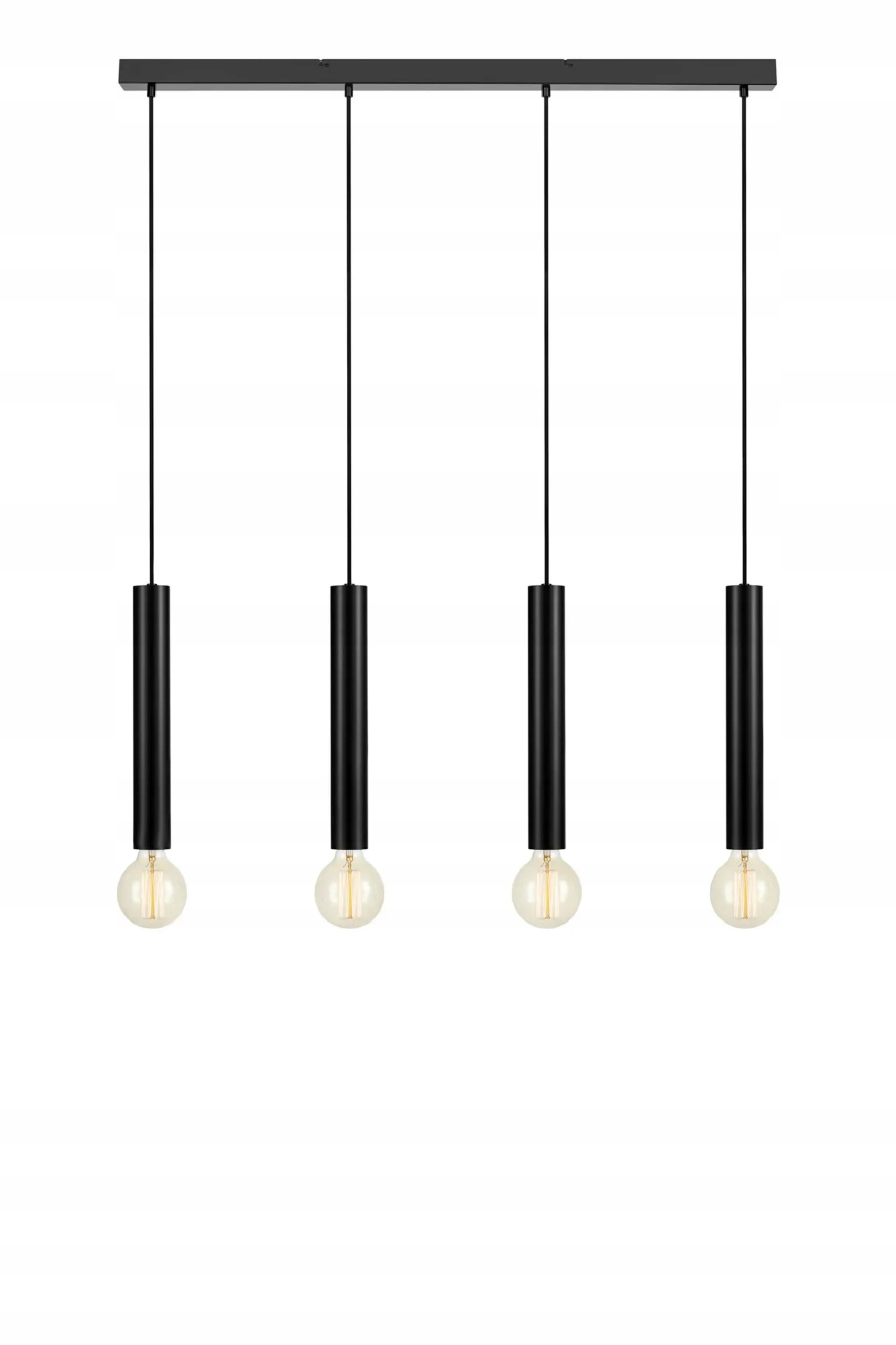 Markslöjd Sencillo závesné svietidlo čierne 4 lampy