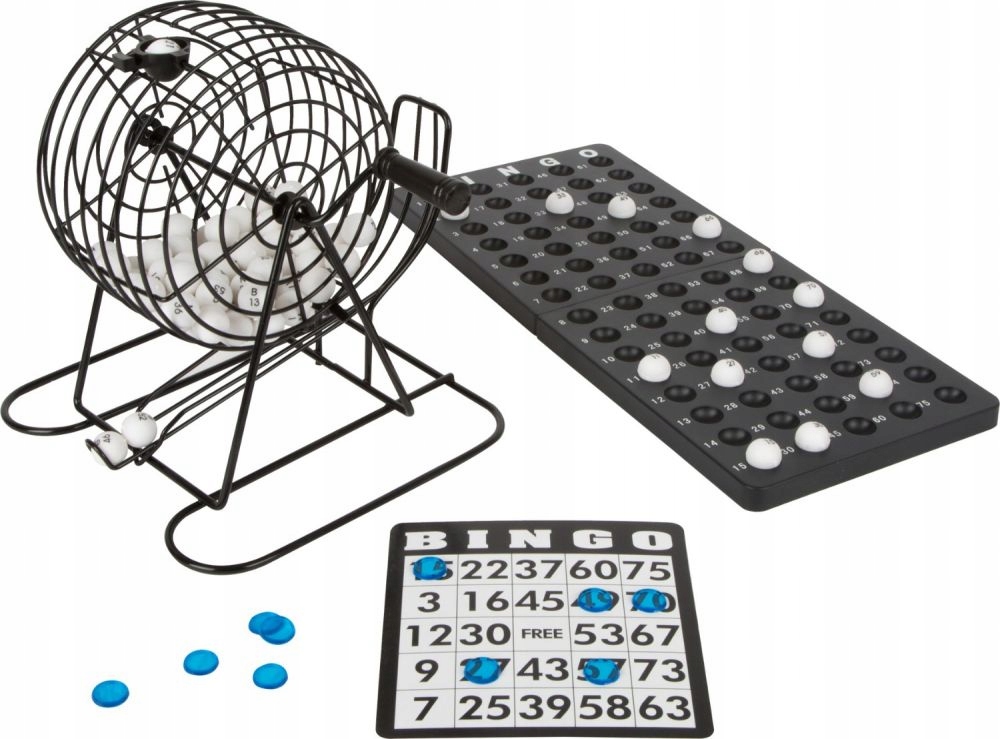 

Gra Towarzyska Rodzinna Bingo Metalowy Bęben Lotto