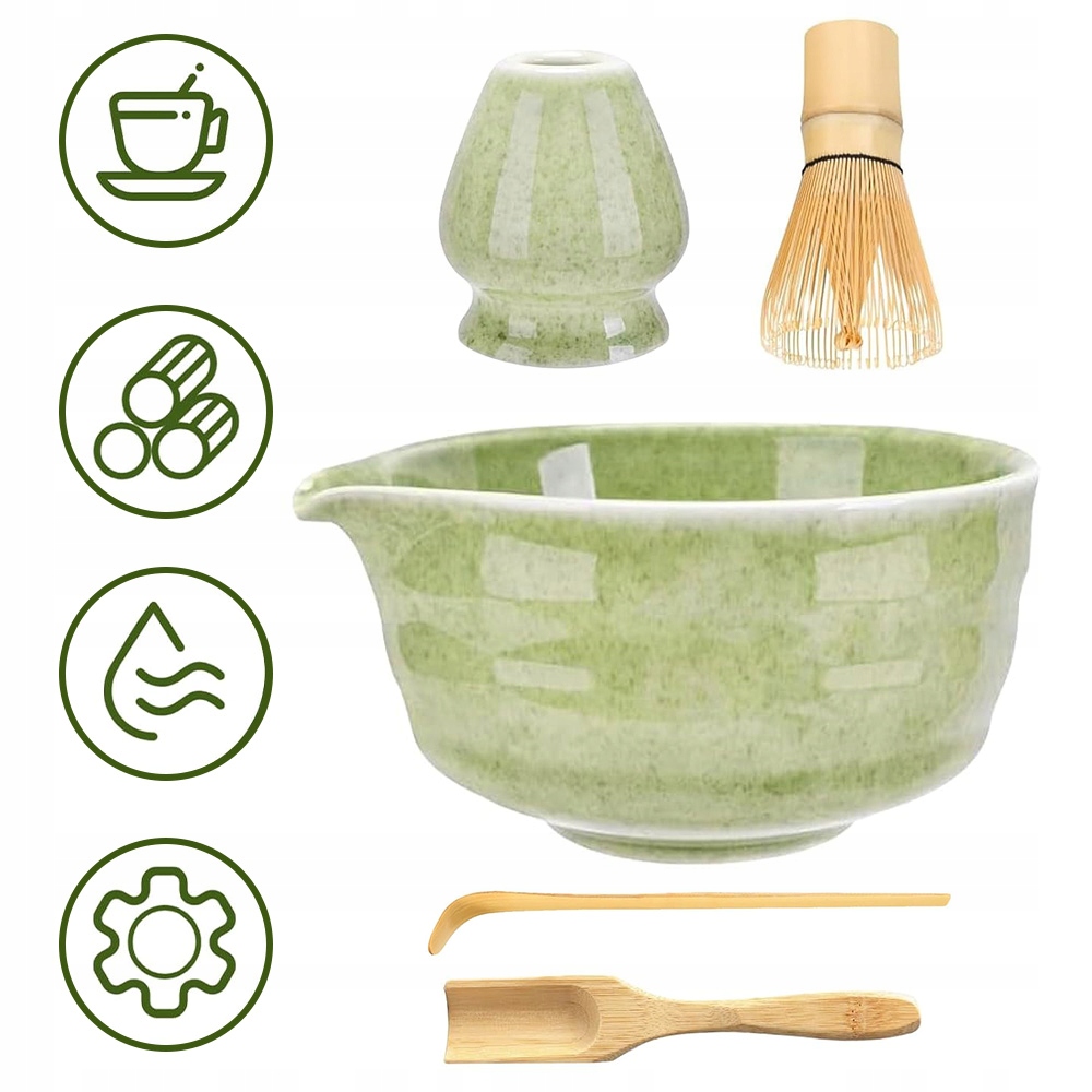 Levně Sada Nástrojů Pro Přípravu Matchy – 5 Ks, Miska Metlička