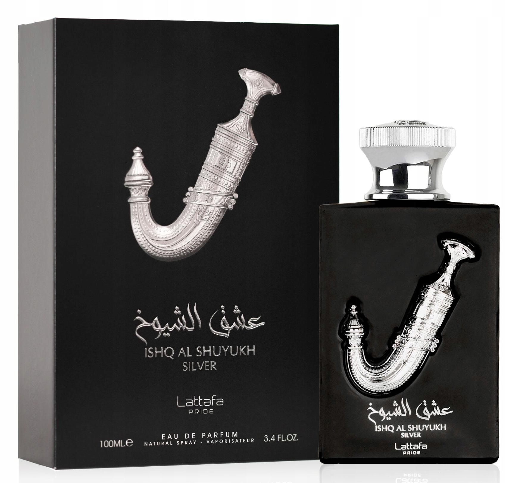 Lattafa Ishq Al Shuyukh Silver Eau De Parfum parfémovaná voda unisex 100 ml