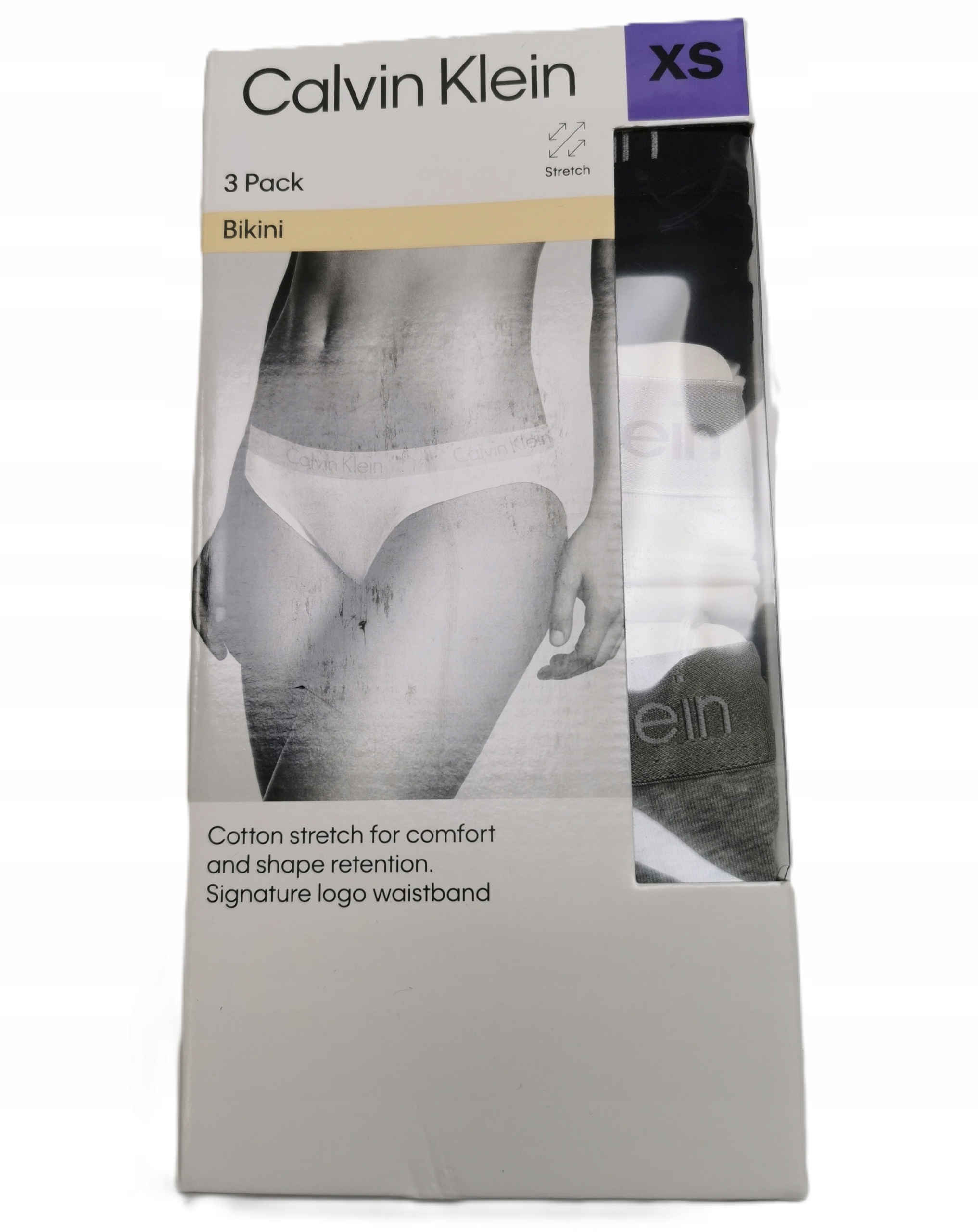 Calvin Klein Sada 3 párů dámských bikinových kalhotek velikost xs