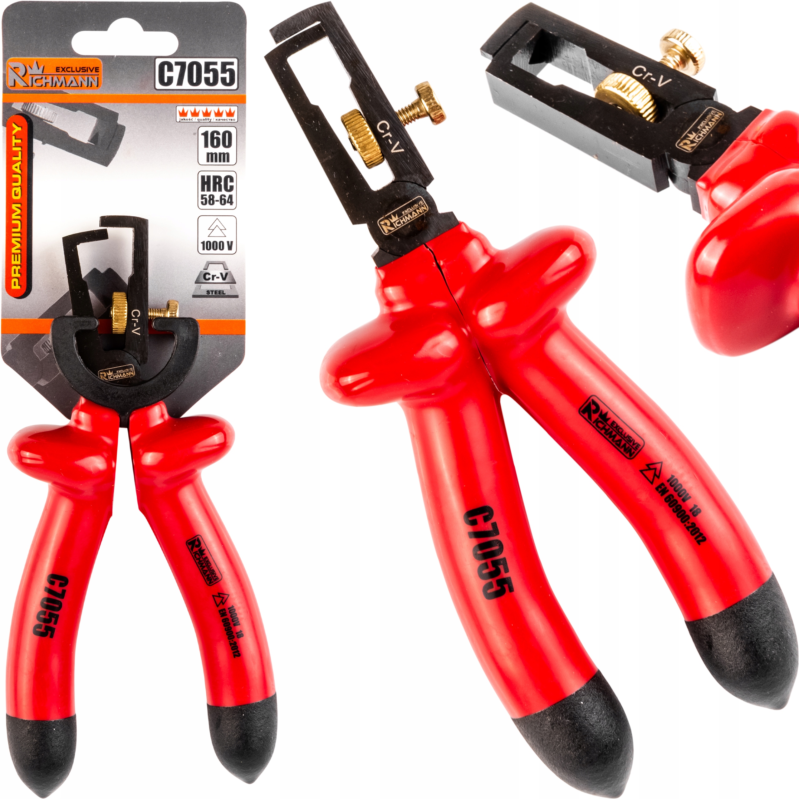 

Szczypce Ściągania Izolacji 1000V 160mm Richmann