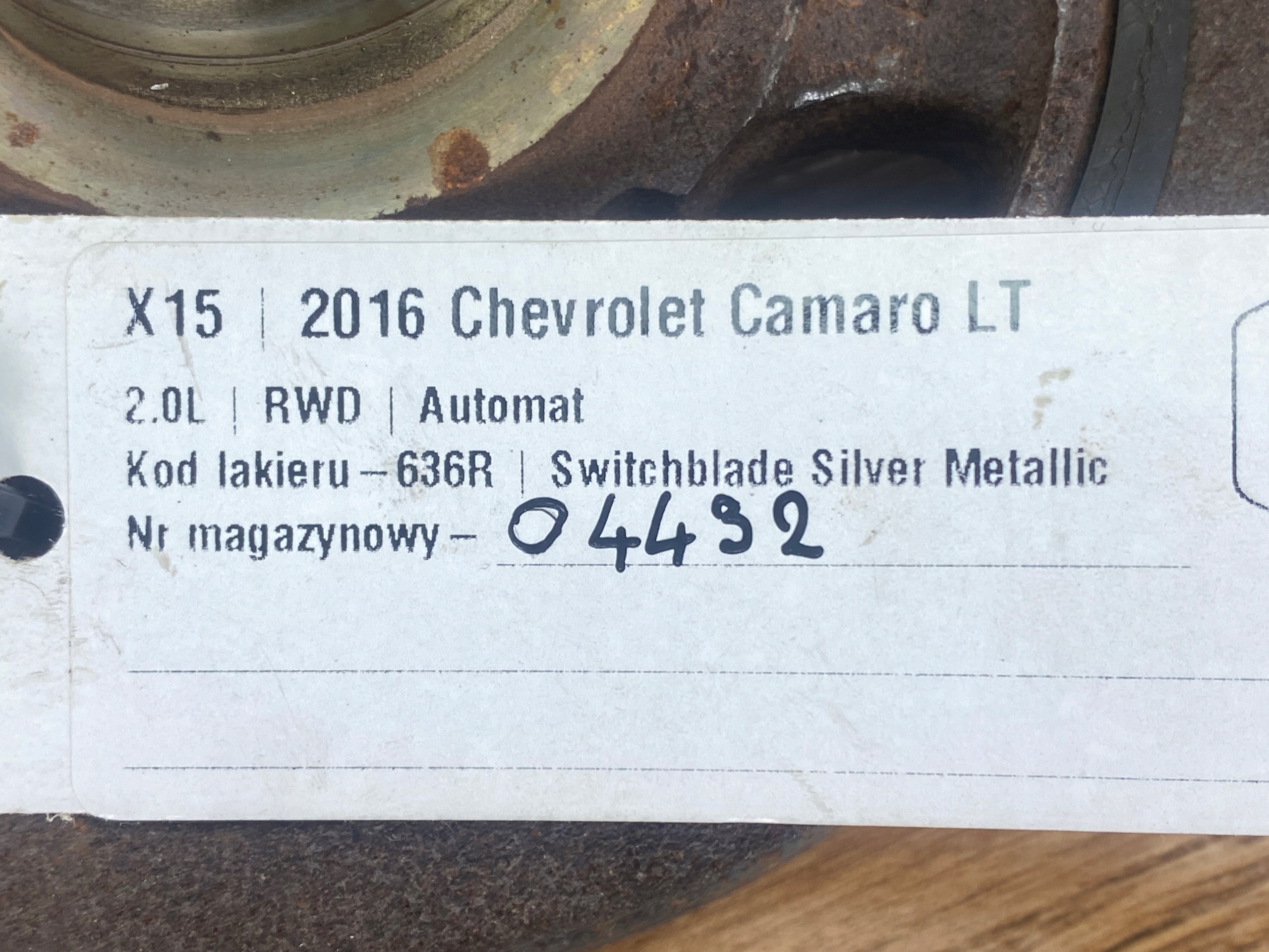 pulley Chevrolet Camaro 2016+ USA