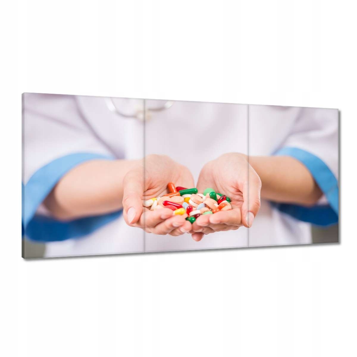 Obrazy 180x90 Pilulky v ruke lekára