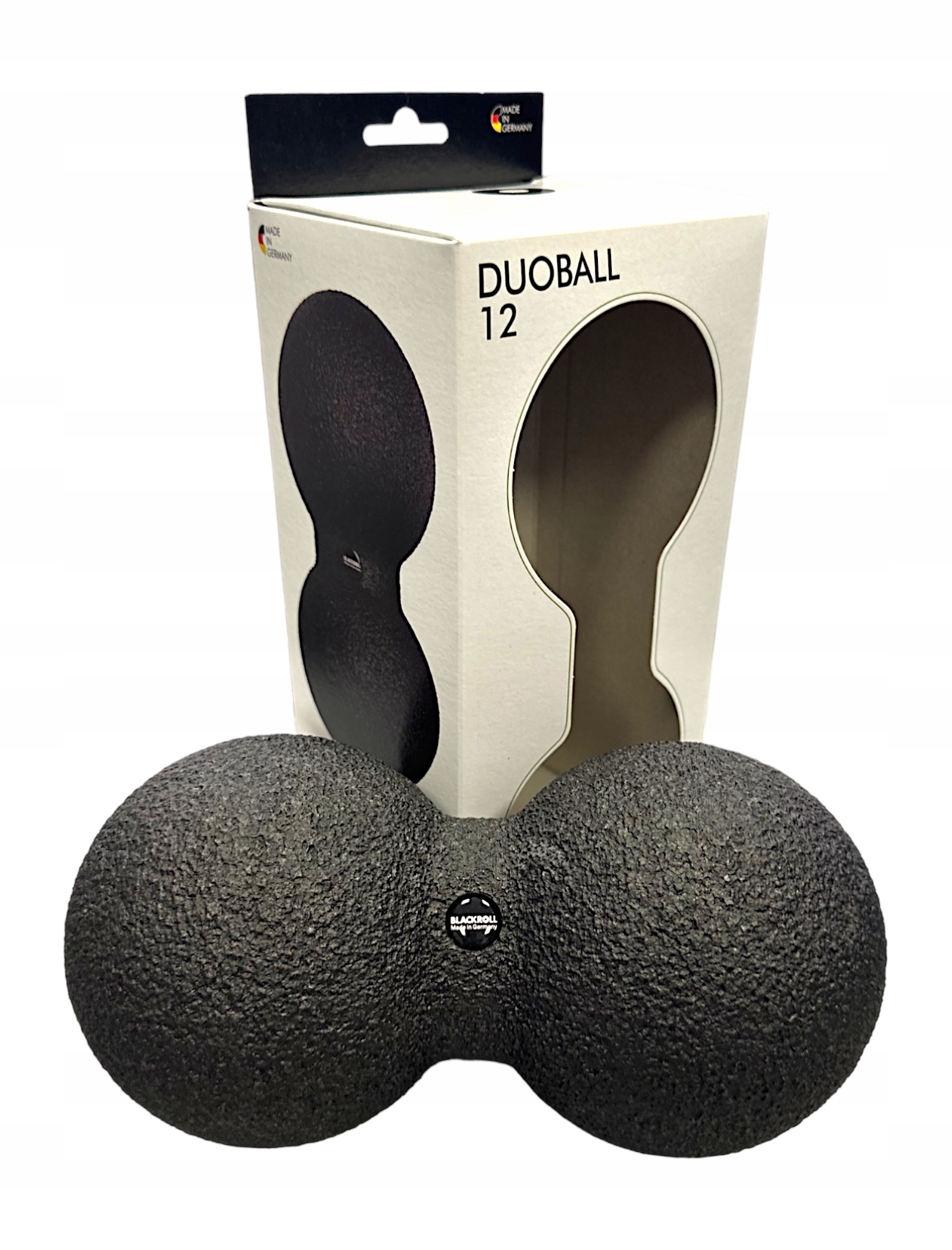 Blackroll Míč Dvojitý Kuličkový Masážní Váleček Velký Duoball 12 CM Černý