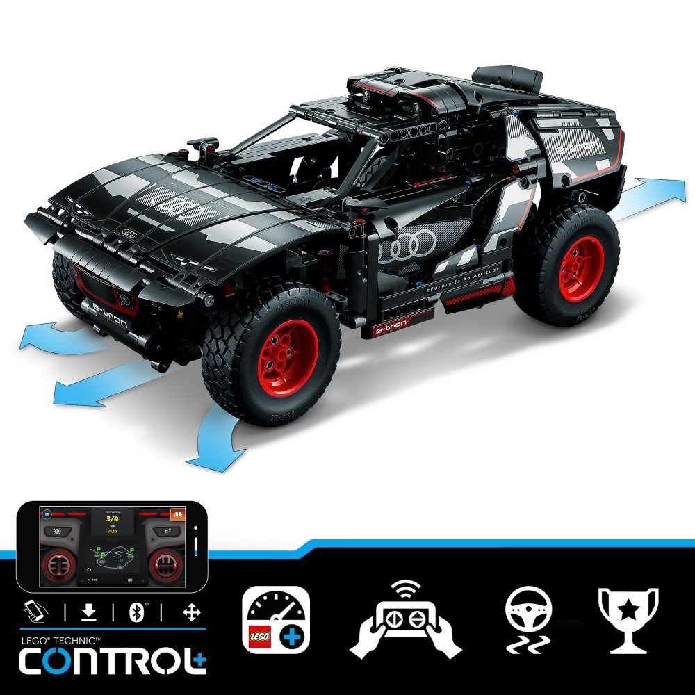 LEGO TECHNIC Audi RS Q e-tron 42160 Materiał plastik