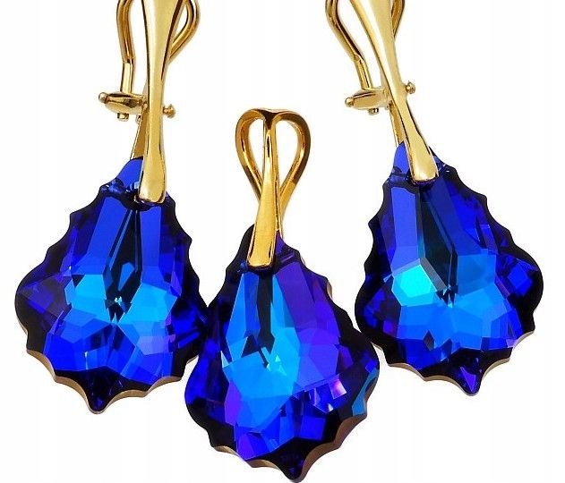 Krystalové klipy přívěsek Helio Zlaté Stříbro